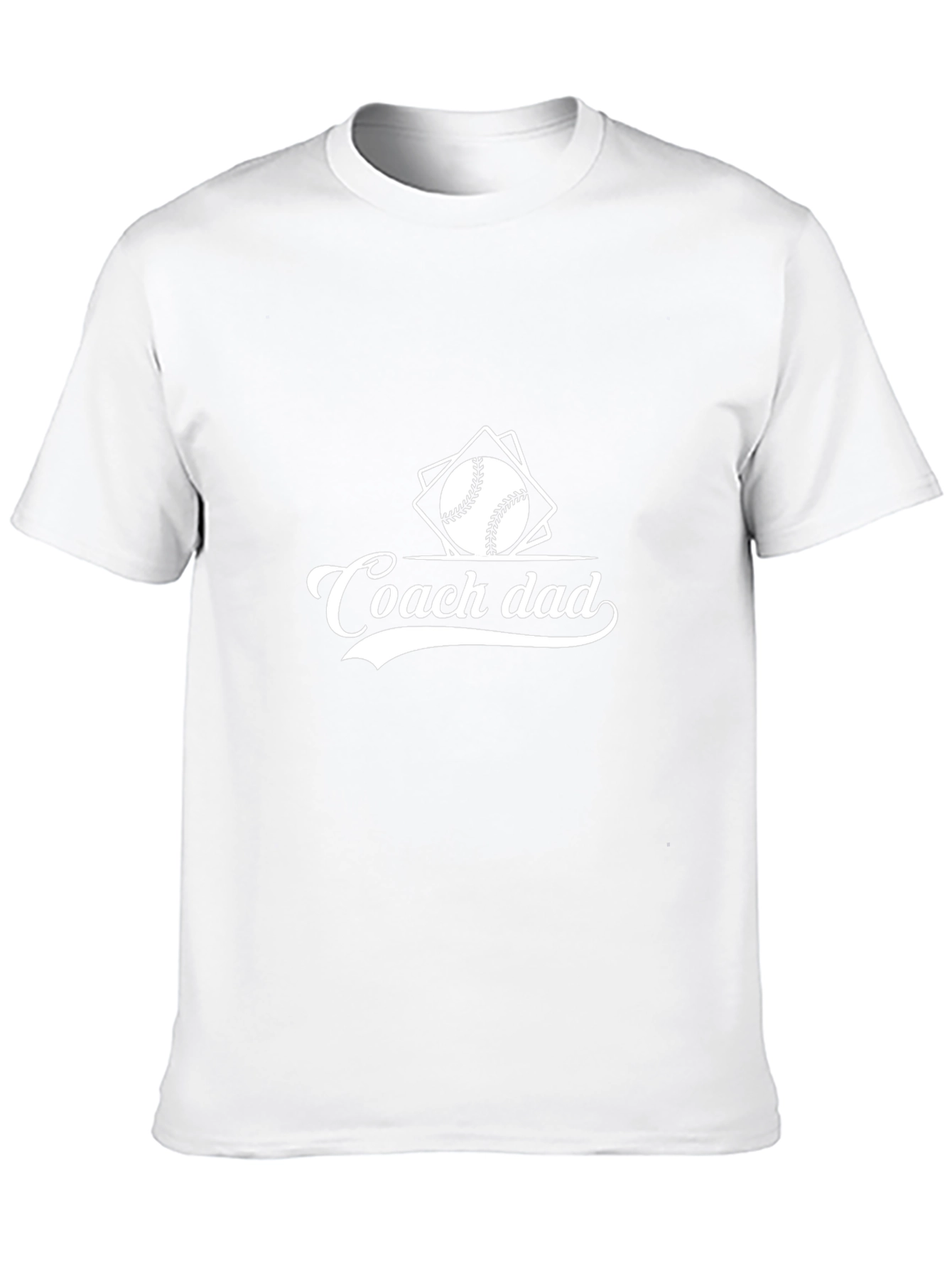 Coach Dad Baseball Graphic T-Shirt