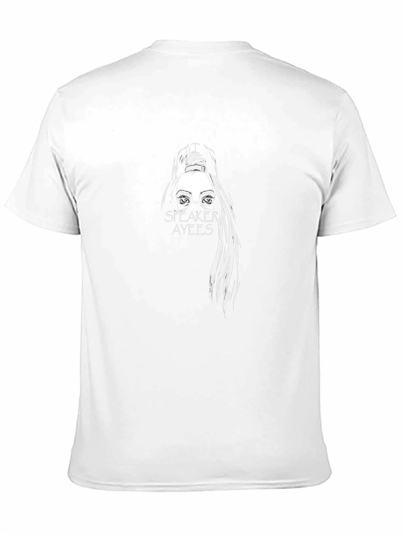 Speaker Ayees Graphic Black T-Shirt