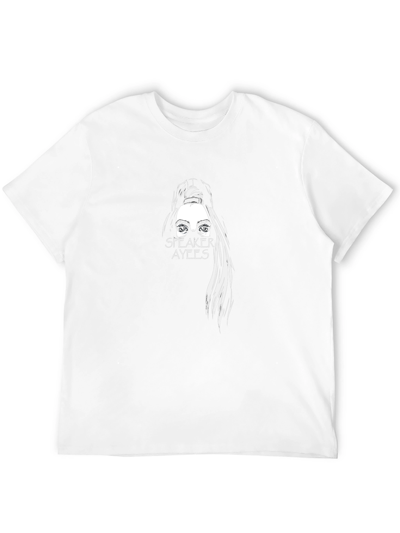 Speaker Ayees Graphic Black T-Shirt