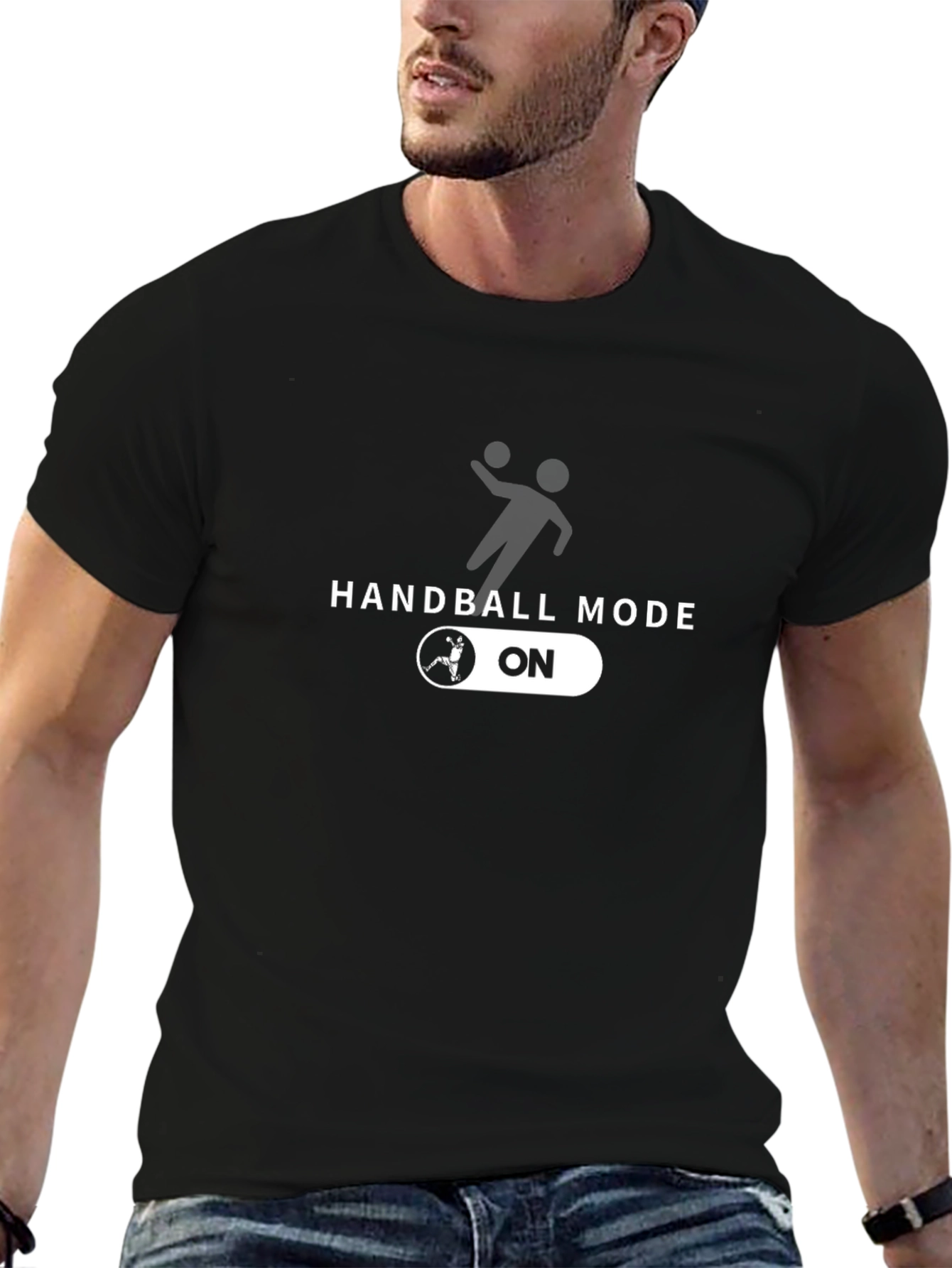 Handball Mode ON T-Shirt - Sporty Graphic Tee