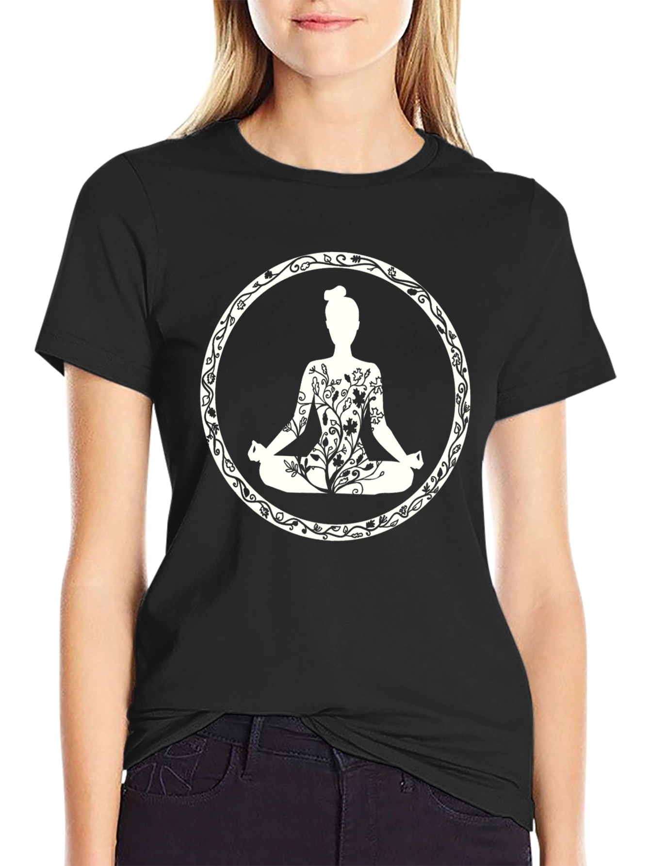 Yoga Meditation Tee - Black