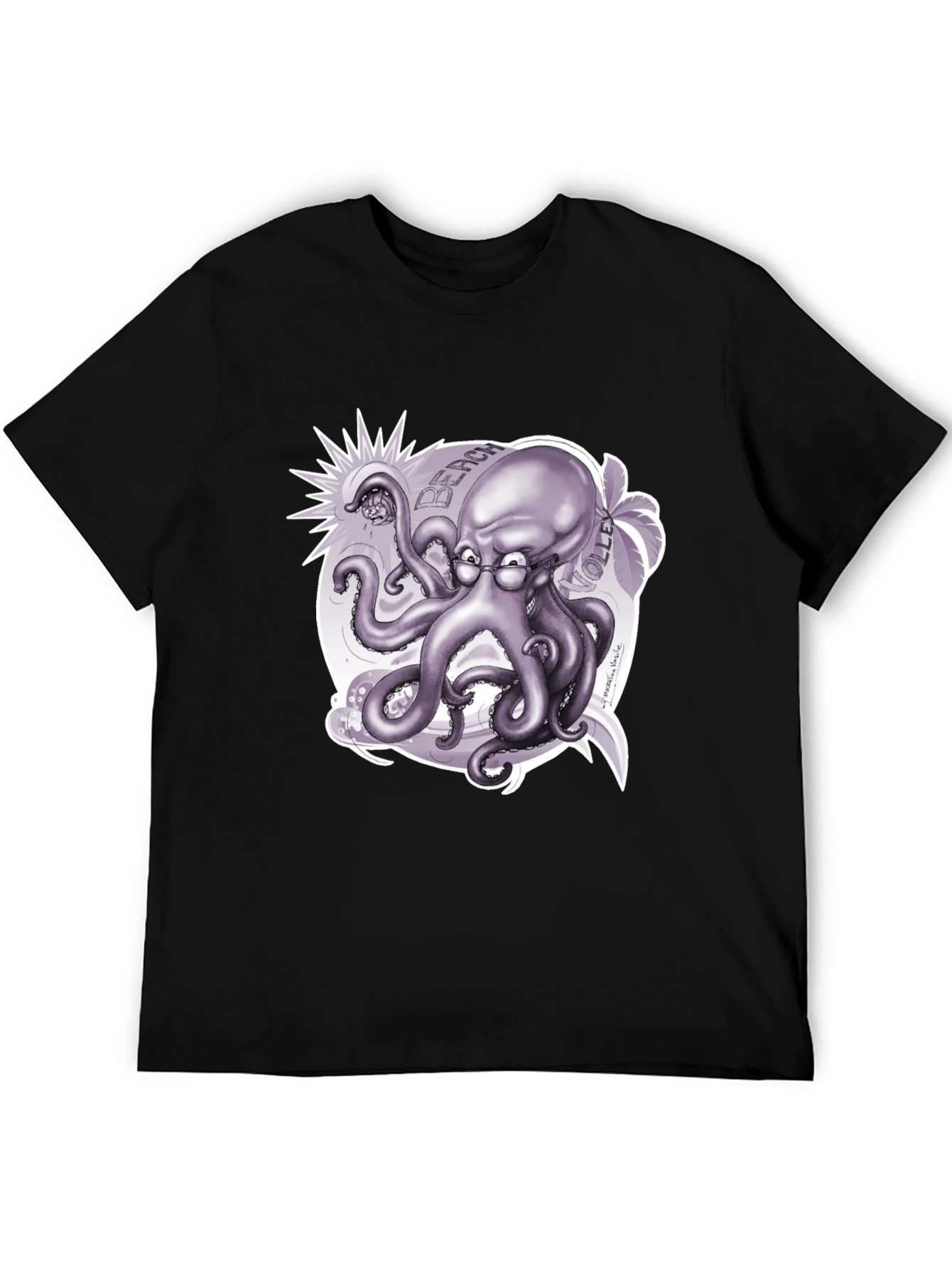 Octopus Beach Volleyball T-Shirt - Unique Design