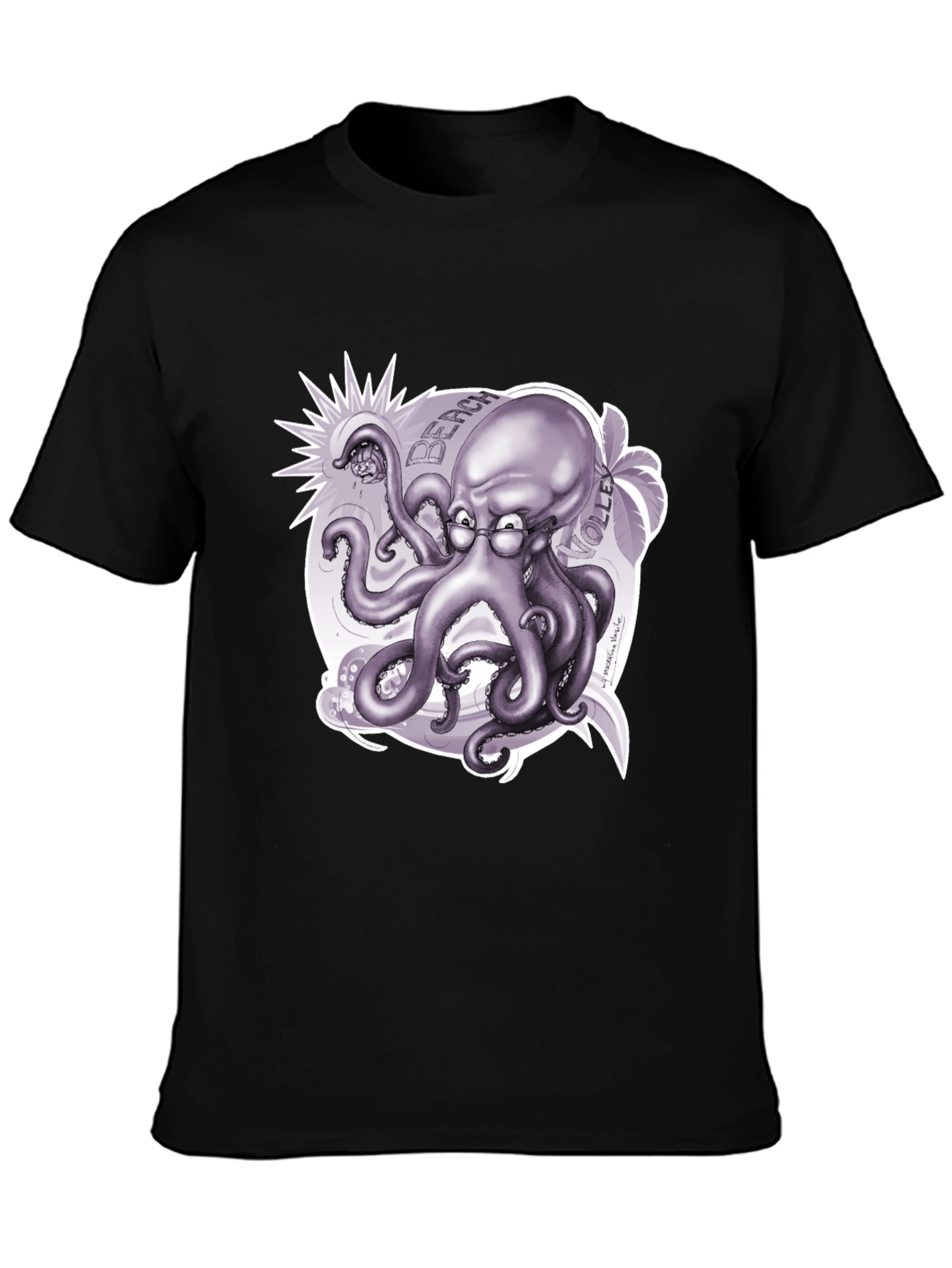 Octopus Beach Volleyball T-Shirt - Unique Design