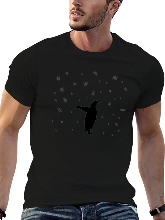 Penguin Silhouette Black T-Shirt