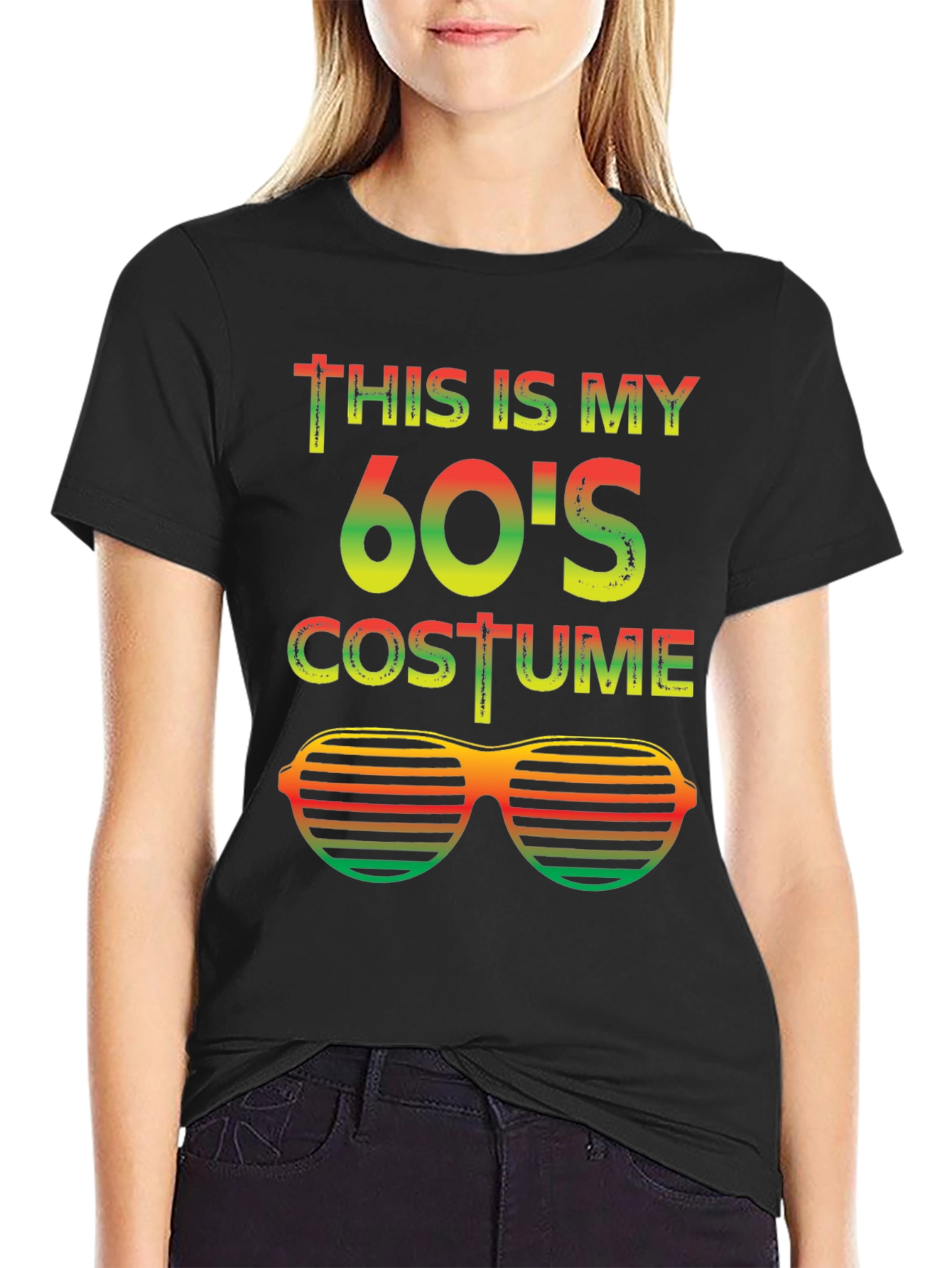 60s Costume T-Shirt Retro Sunglasses