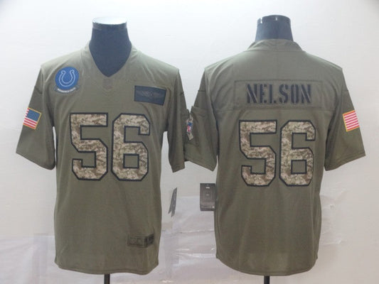 Men's Indianapolis Colts Quenton Nelson #56 Brown Player Game Jerseys