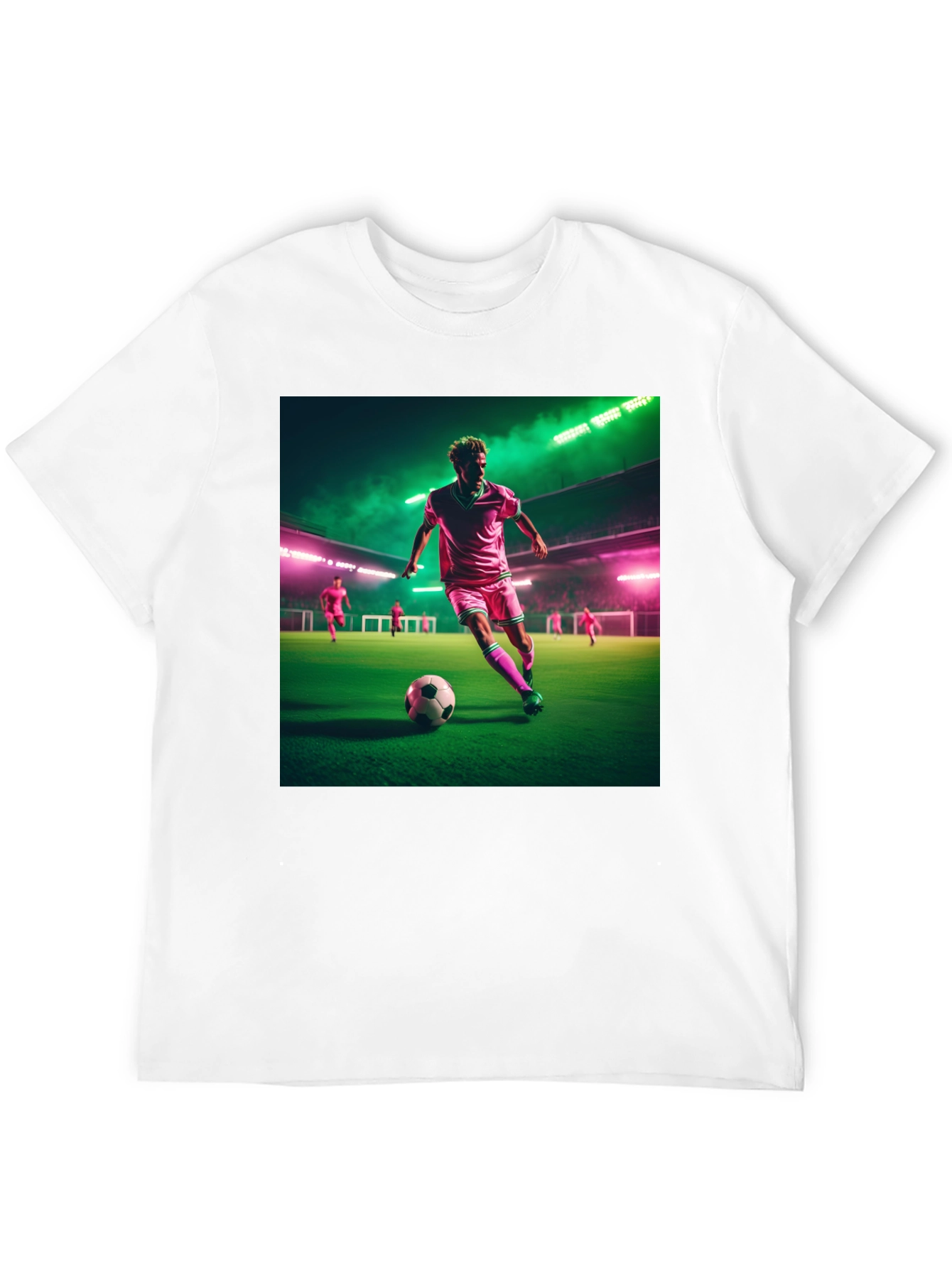 Soccer Player Graphic Tee - Stylish & Comfortable