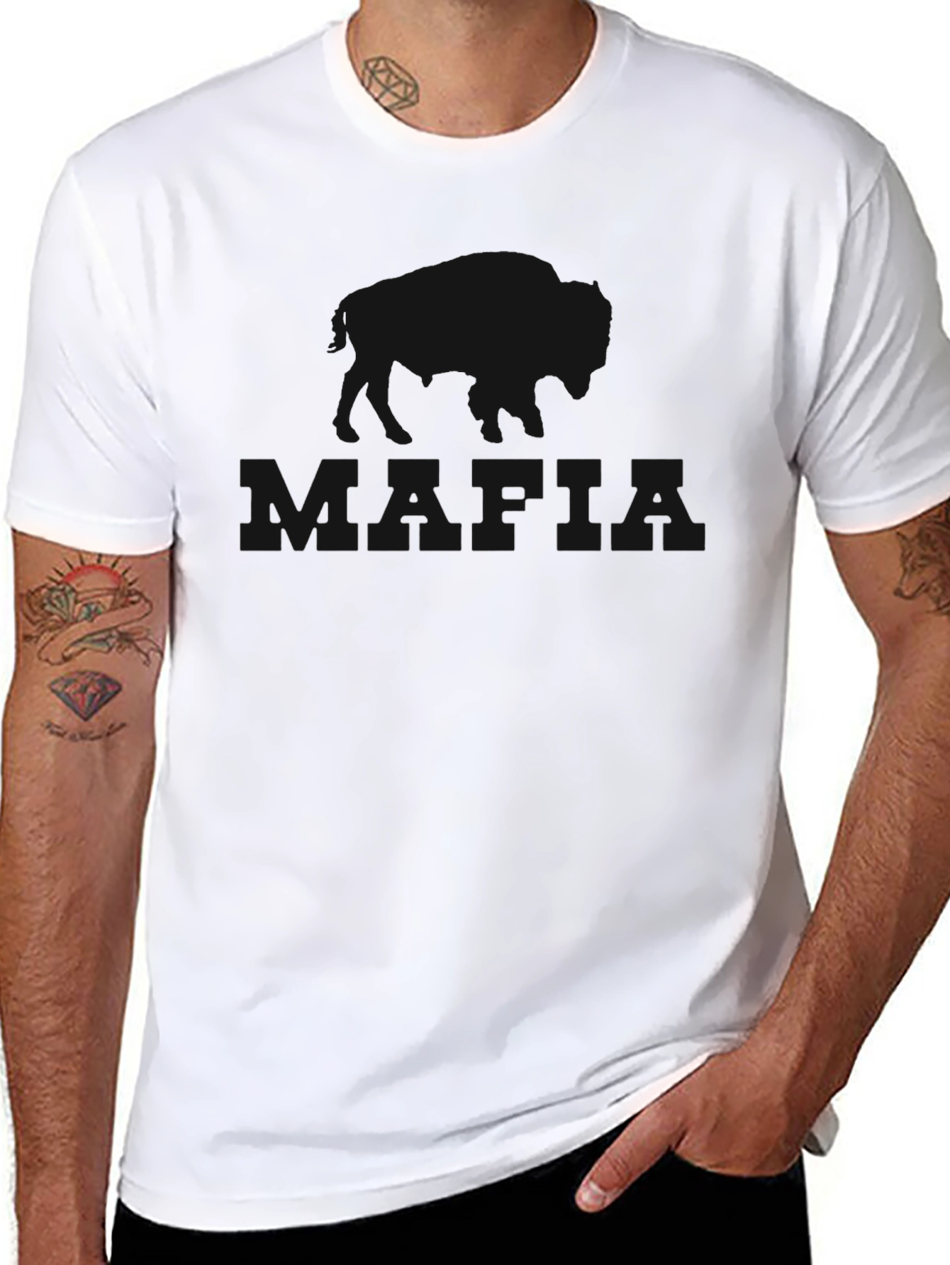 Mens Black Short Sleeve T-Shirt
