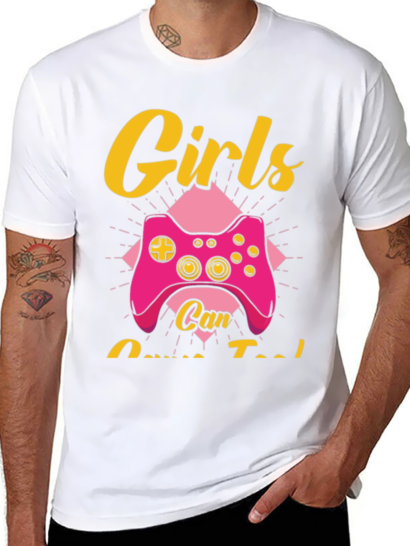 Girls Can Game Too T-Shirt