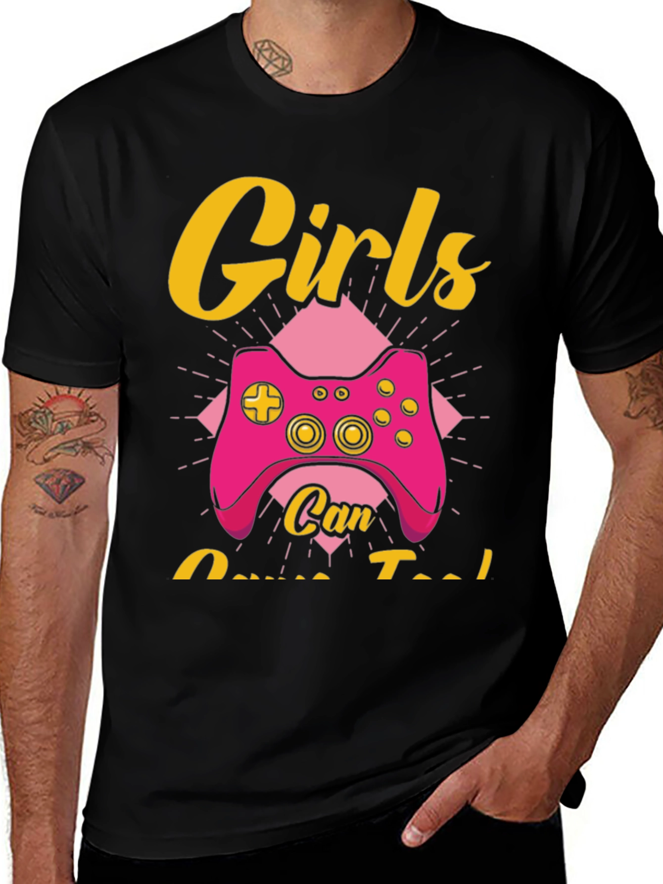 Girls Can Game Too T-Shirt