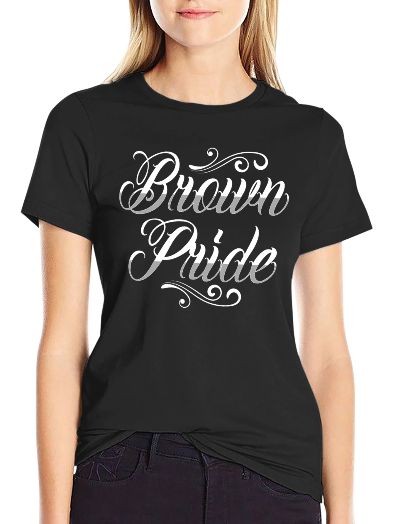 Brown Pride Graphic Tee - Black