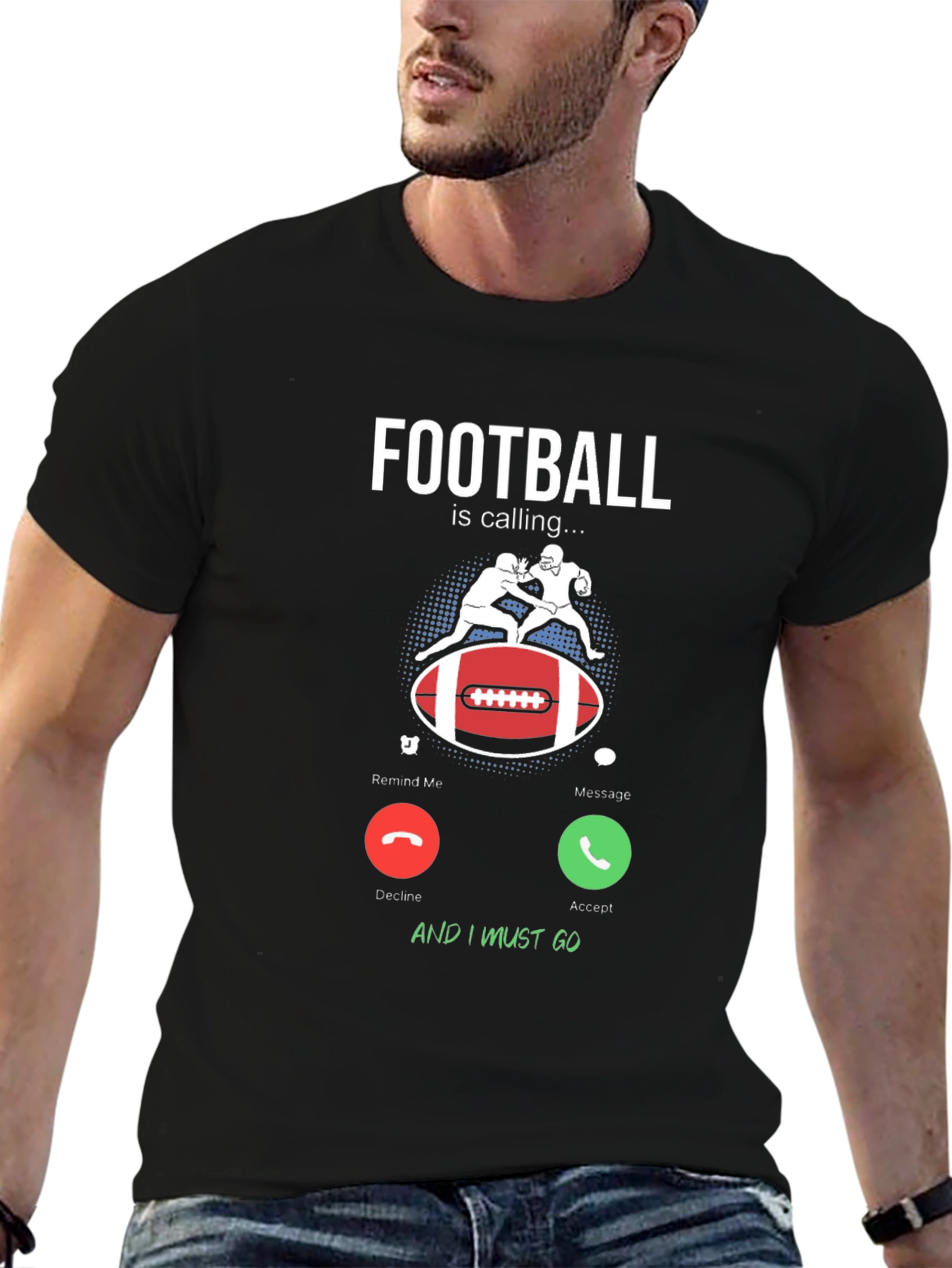 Football is Calling Graphic Tee