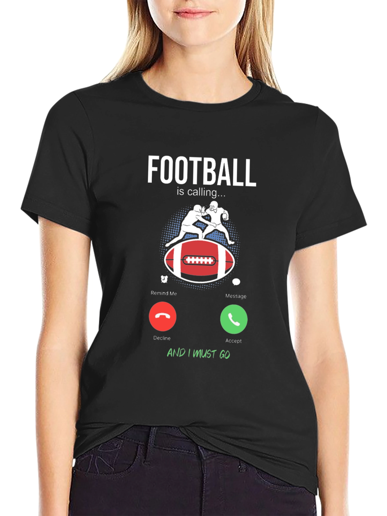 Football is Calling Graphic Tee
