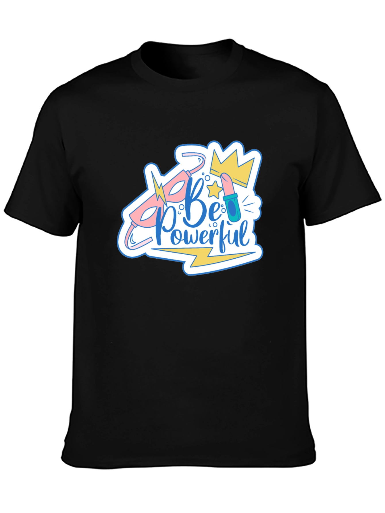 Be Powerful T-Shirt - Black Graphic Tee