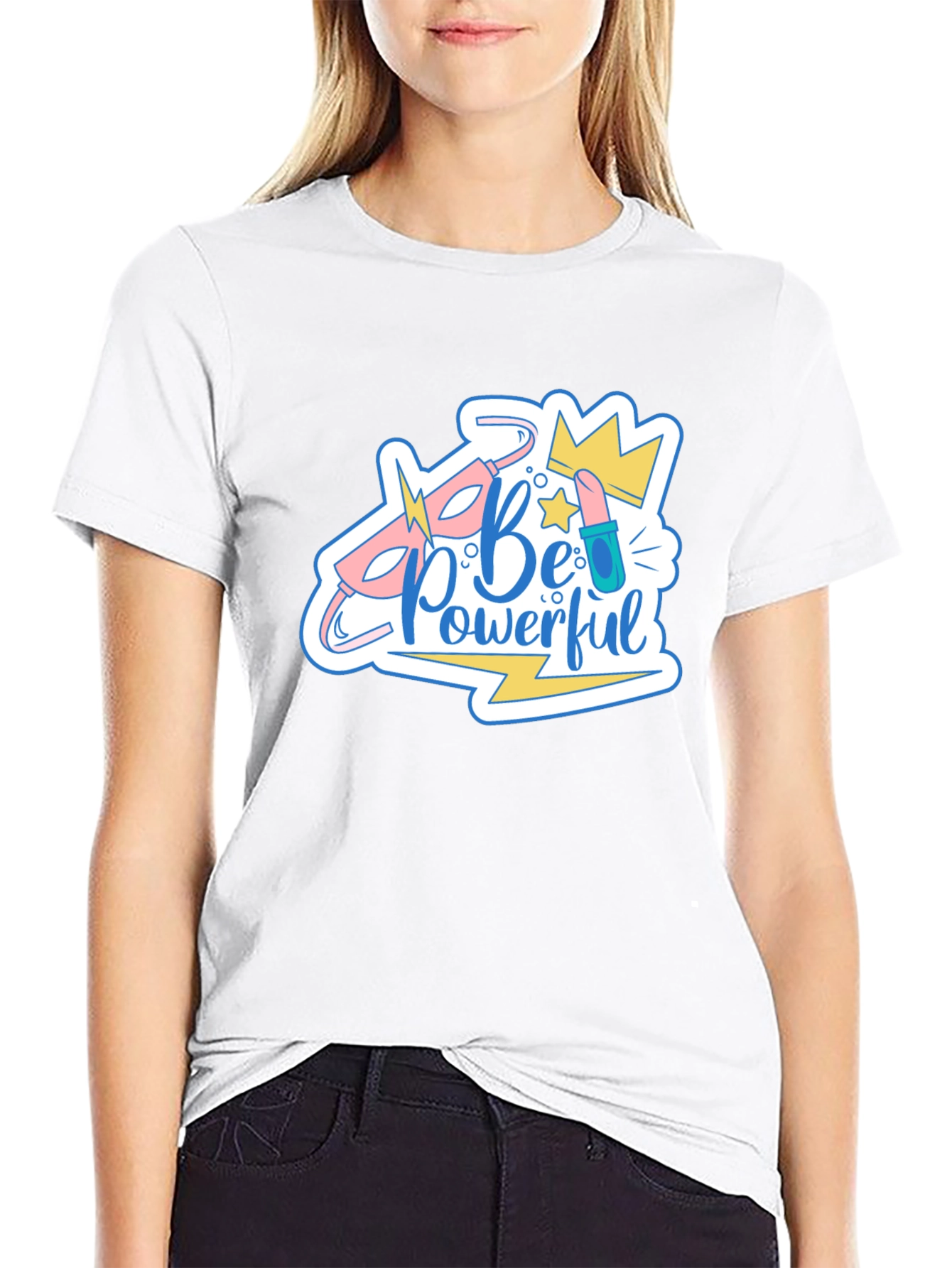 Be Powerful T-Shirt - Black Graphic Tee