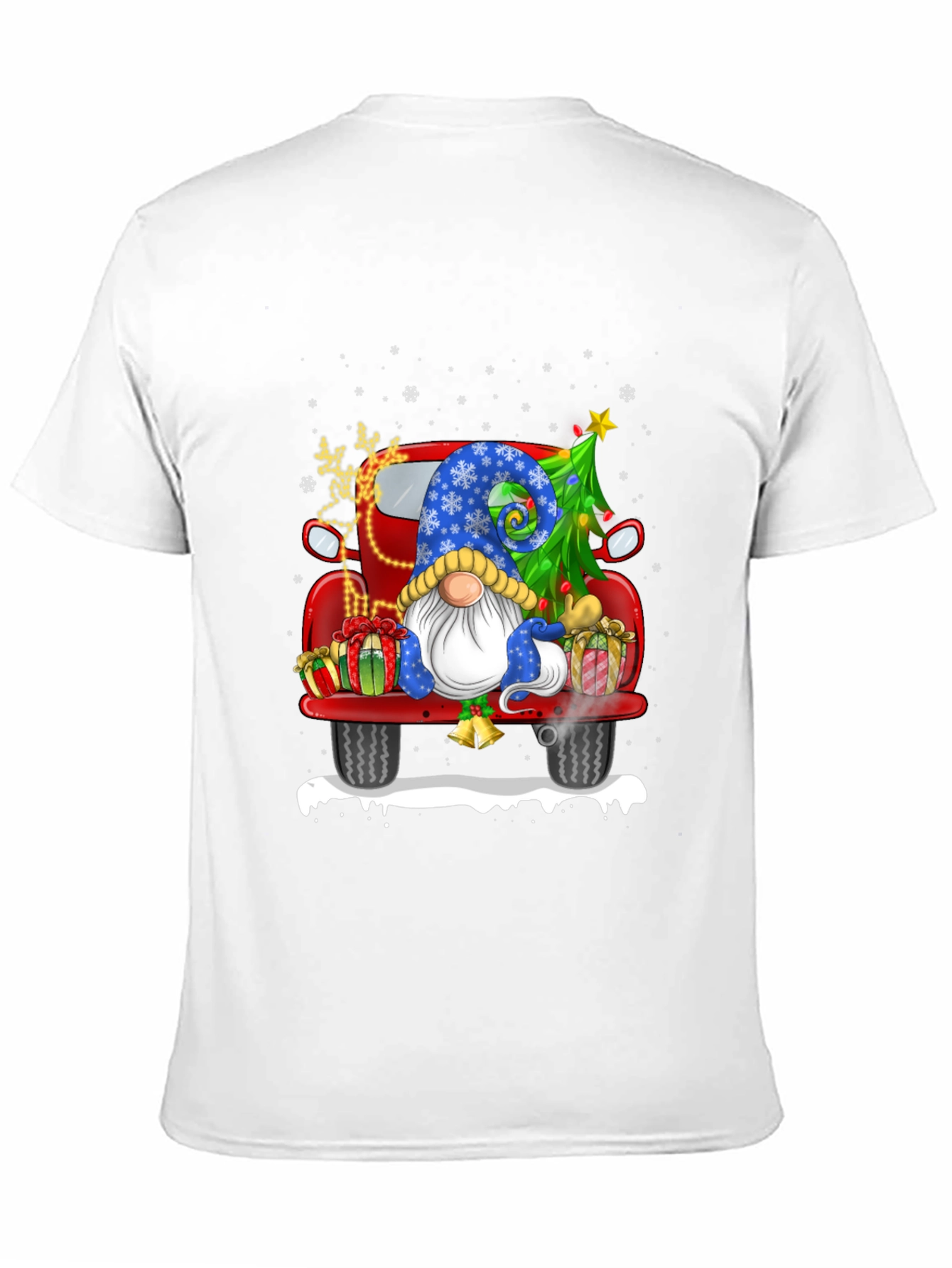 Festive Christmas Gnome Truck T-Shirt