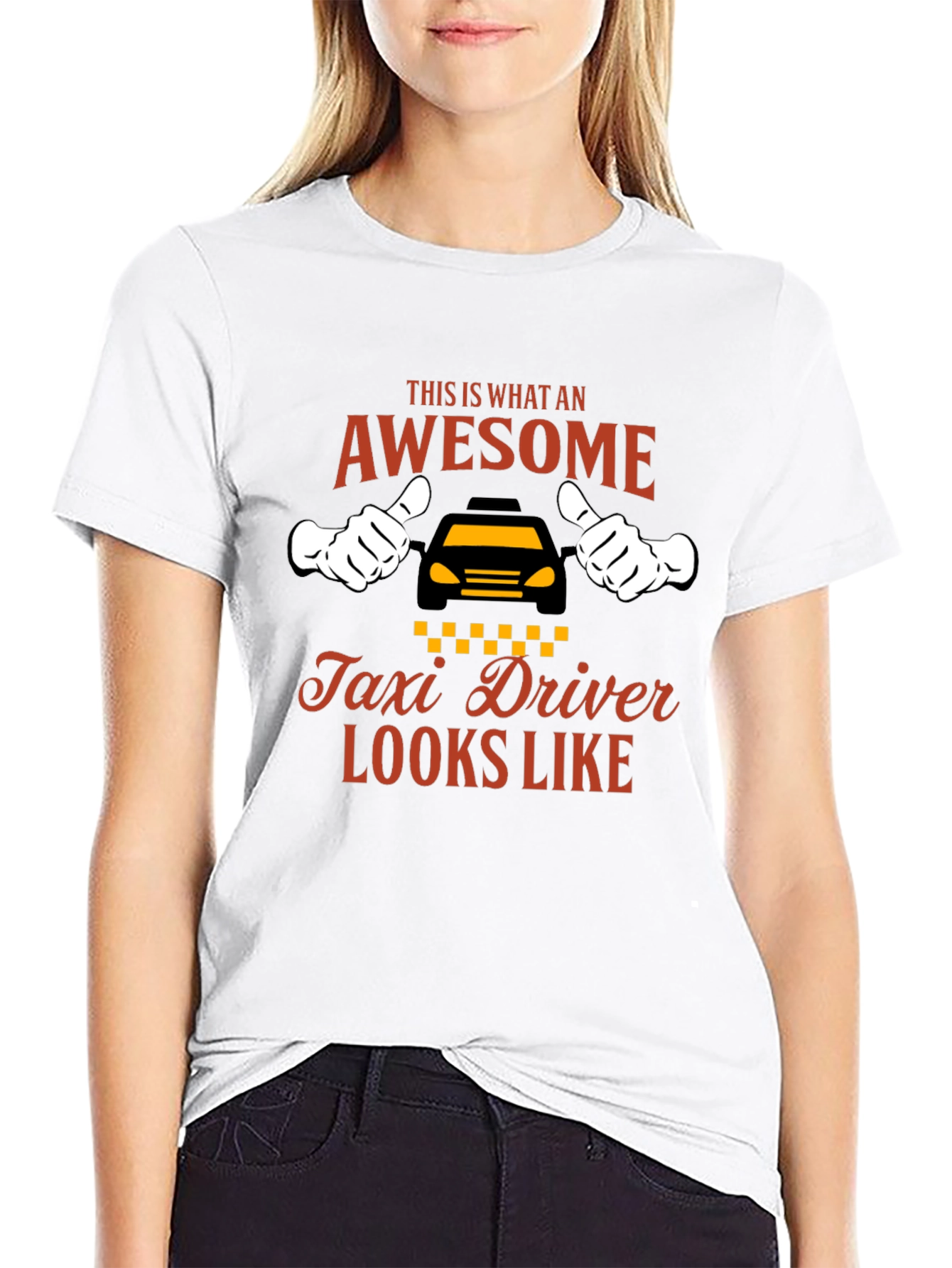 Awesome Taxi Driver Graphic Tee - Black