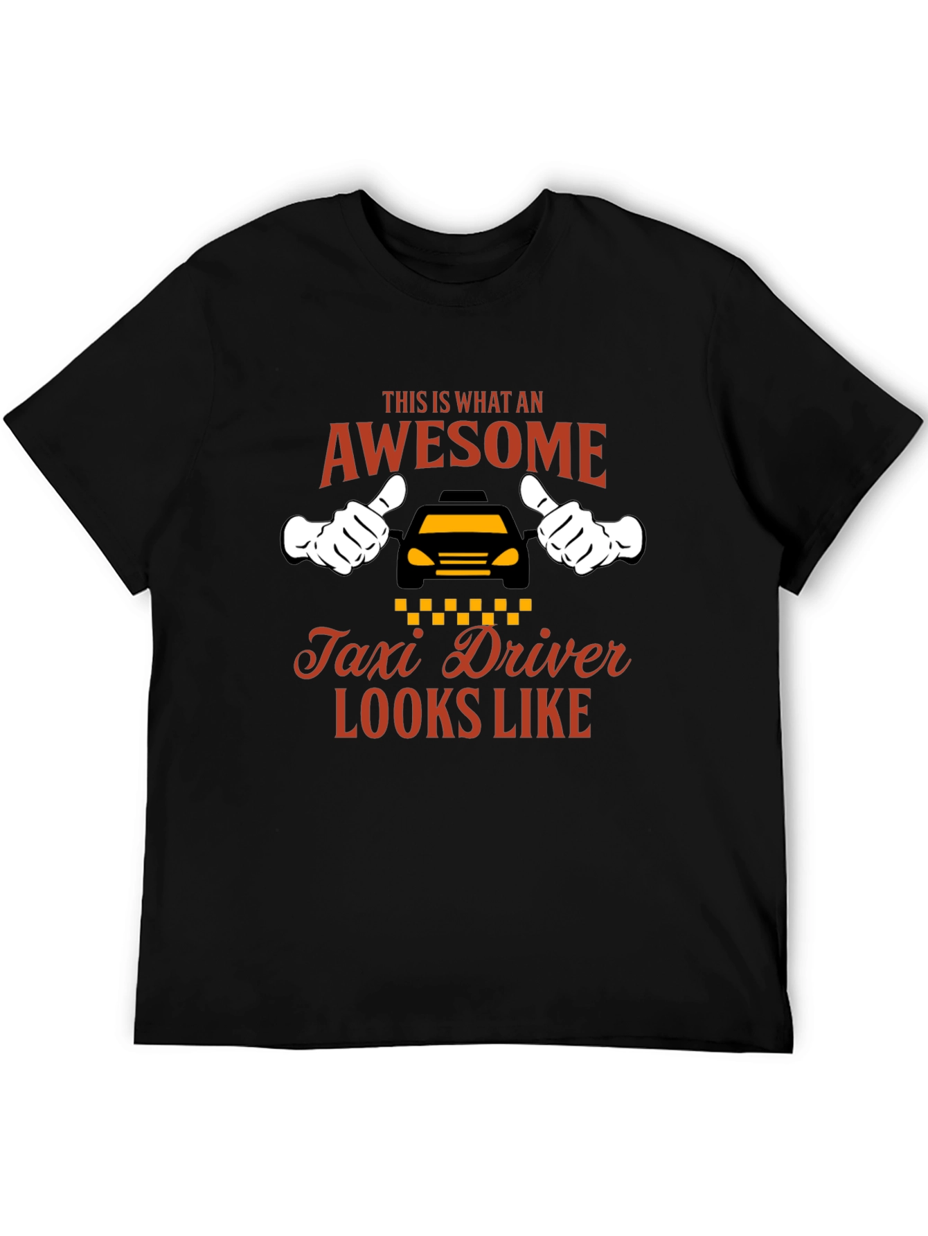 Awesome Taxi Driver Graphic Tee - Black