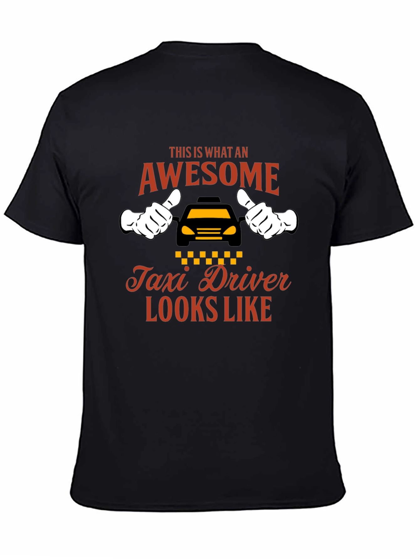 Awesome Taxi Driver Graphic Tee - Black