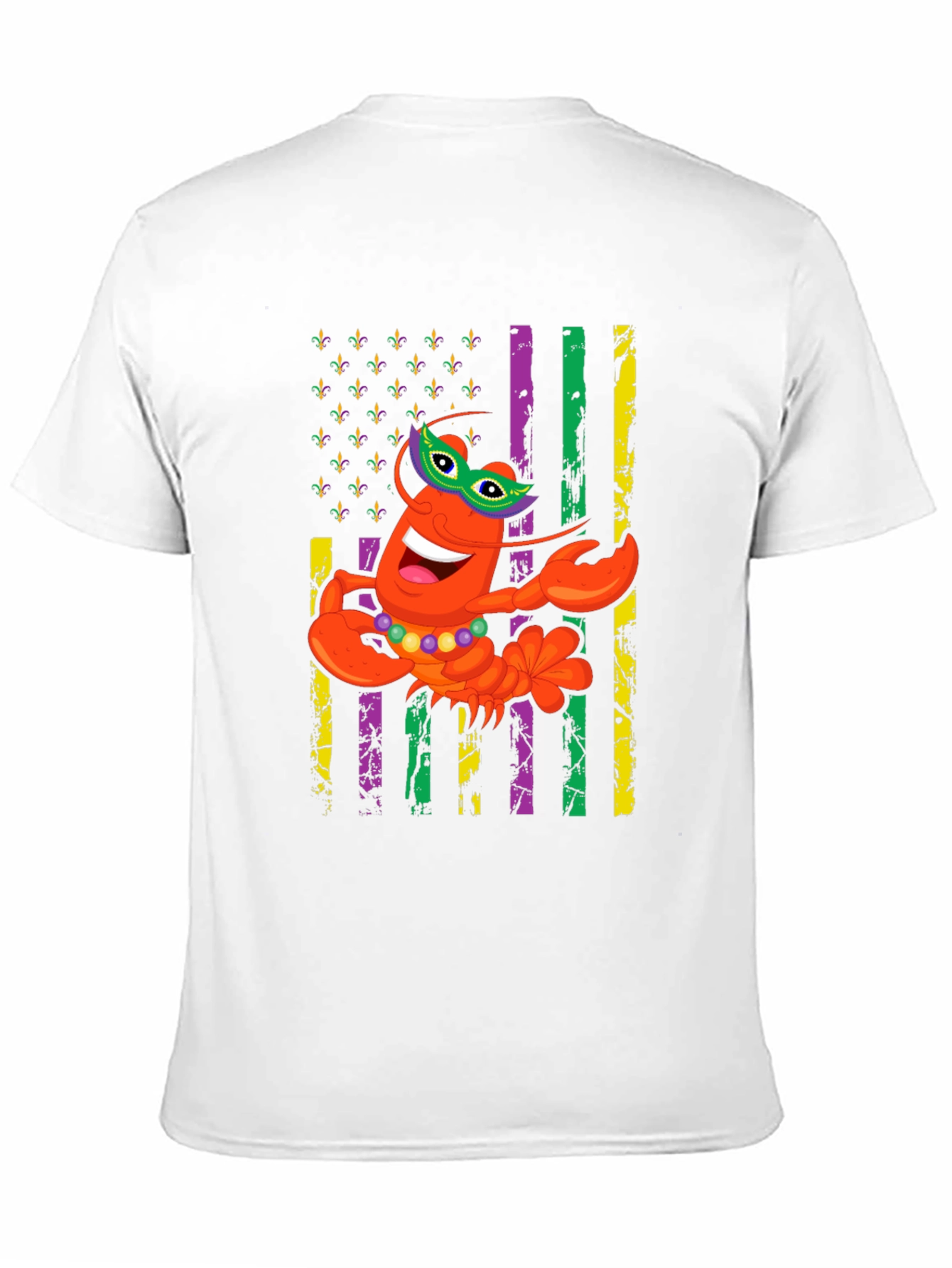 Mardi Gras Lobster Graphic T-Shirt