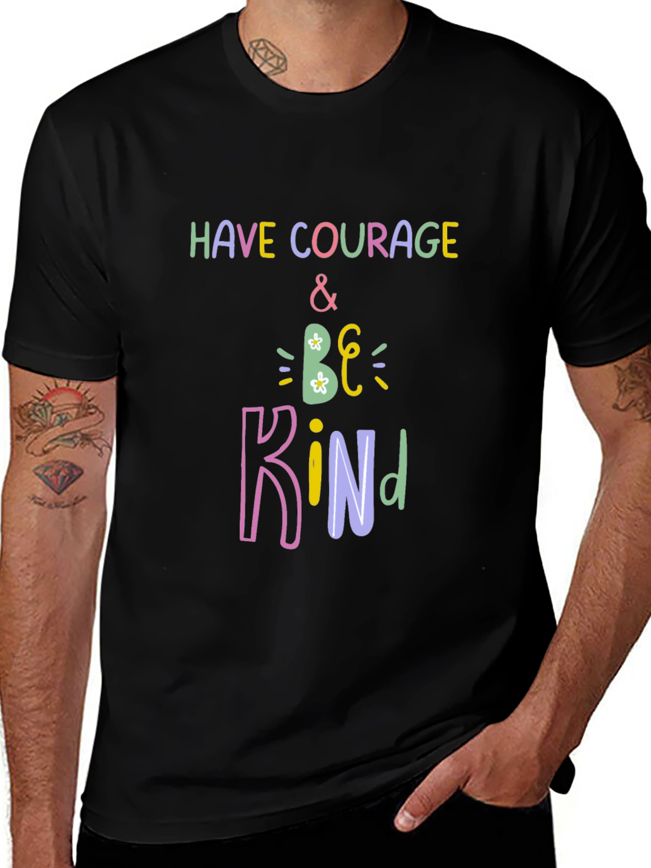 Have Courage and Be Kind Black T-Shirt