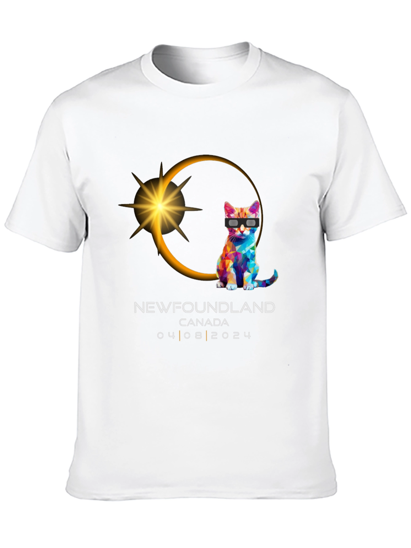 Newfoundland Eclipse Cat T-Shirt - August 2024