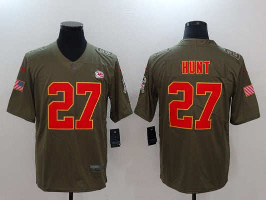 Men's Kansas City Chiefs Hunt Brown Game Jerseys