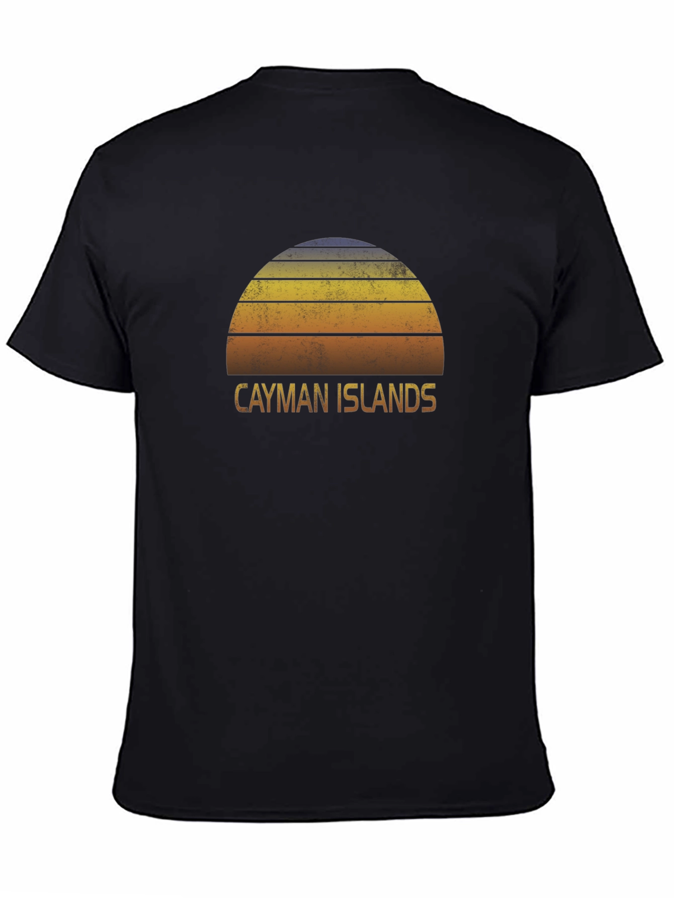 Cayman Islands Sunset Graphic Tee - Retro Style