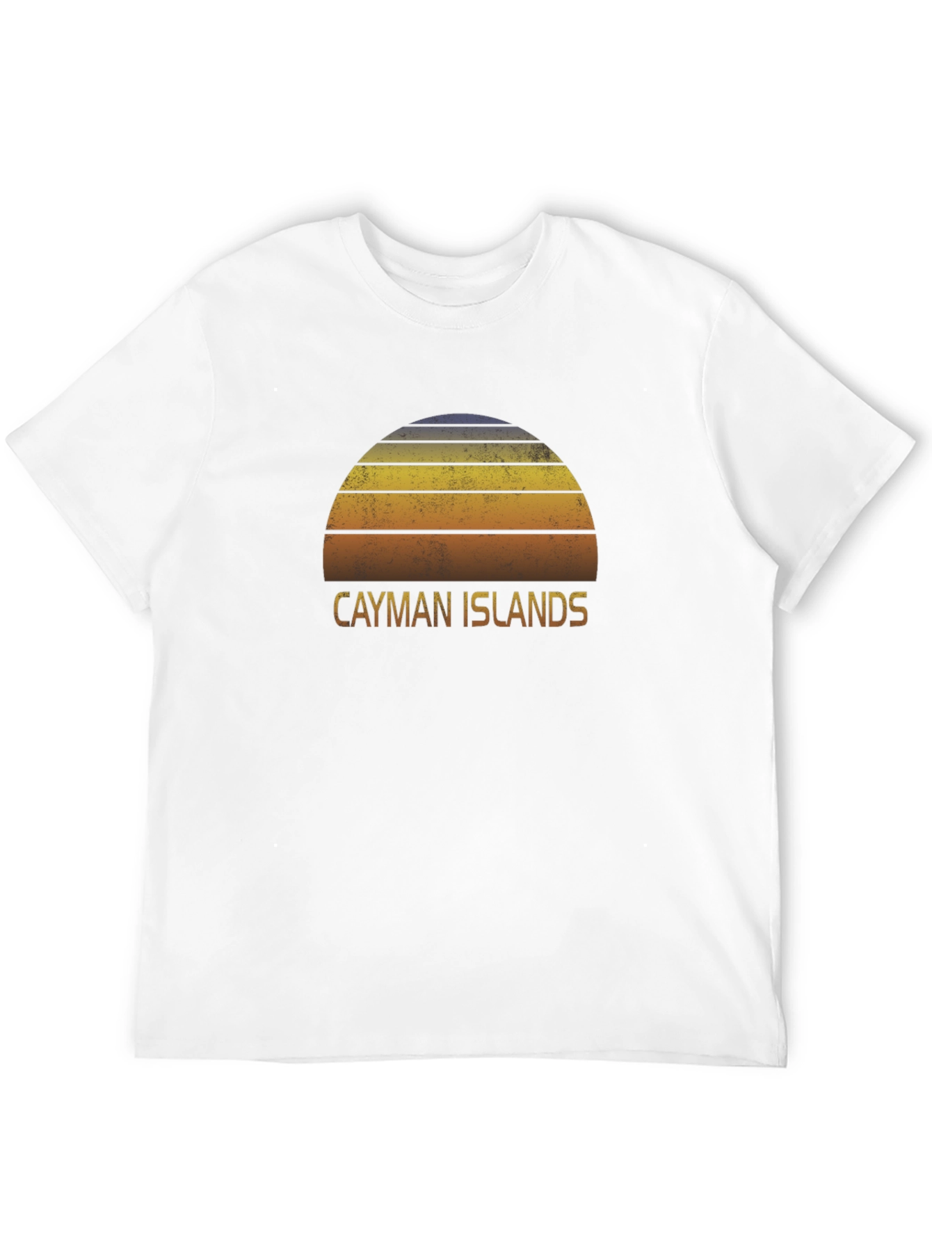 Cayman Islands Sunset Graphic Tee - Retro Style