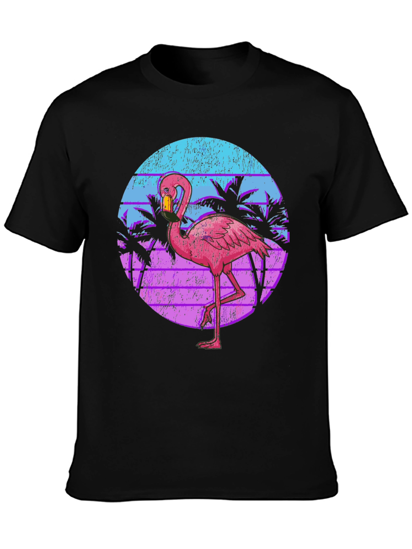 Retro Flamingo T-Shirt - Tropical Style