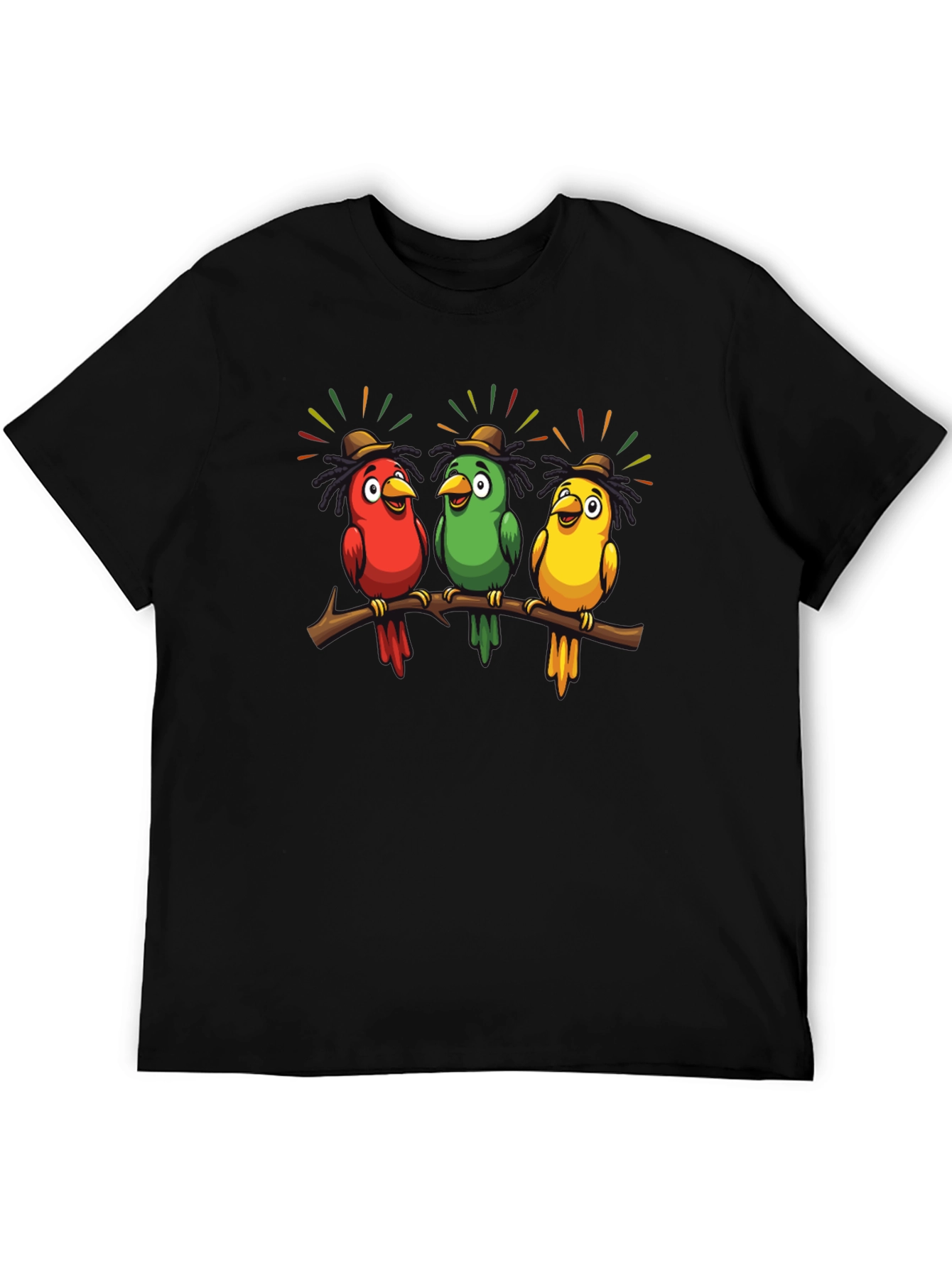Rasta Birds Graphic T-Shirt - Unique Design