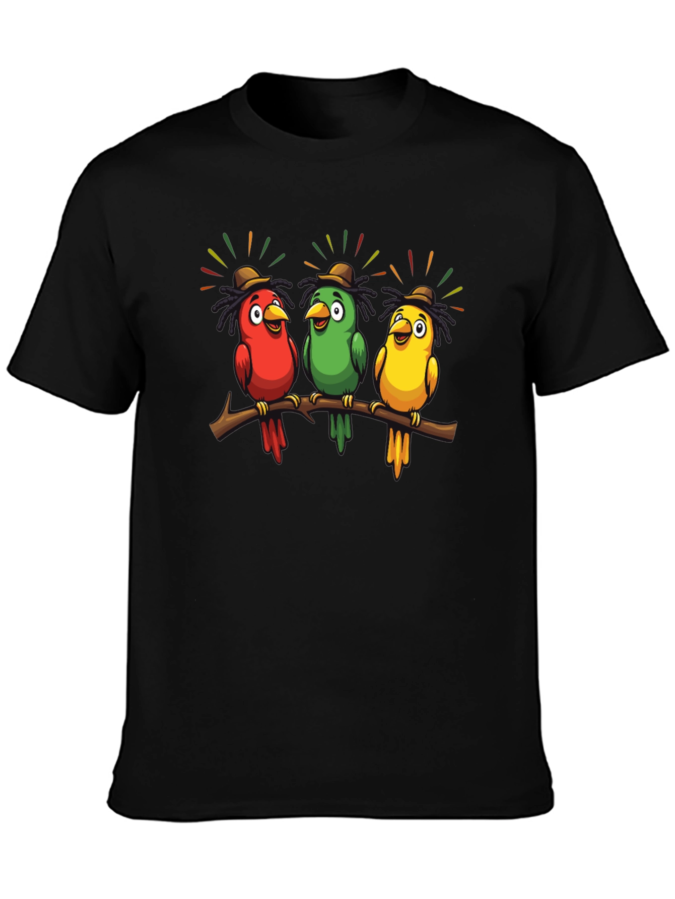 Rasta Birds Graphic T-Shirt - Unique Design