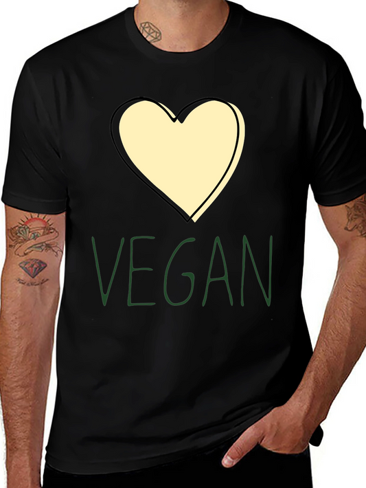 Vegan Heart Graphic Tee - Stylish & Comfortable