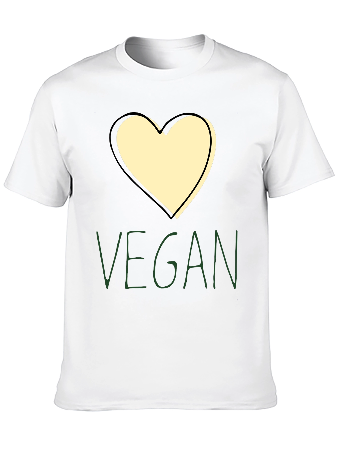 Vegan Heart Graphic Tee - Stylish & Comfortable
