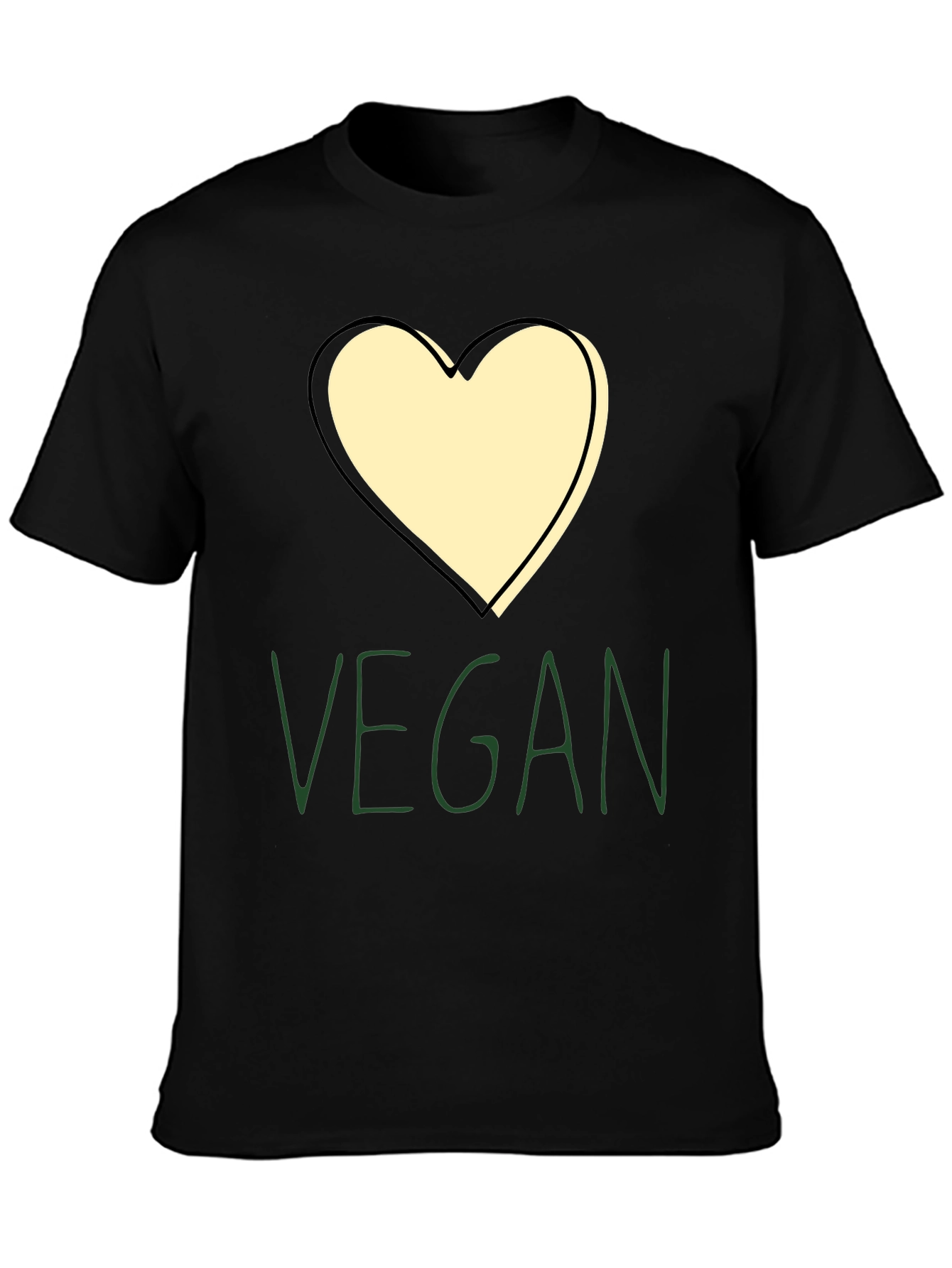 Vegan Heart Graphic Tee - Stylish & Comfortable