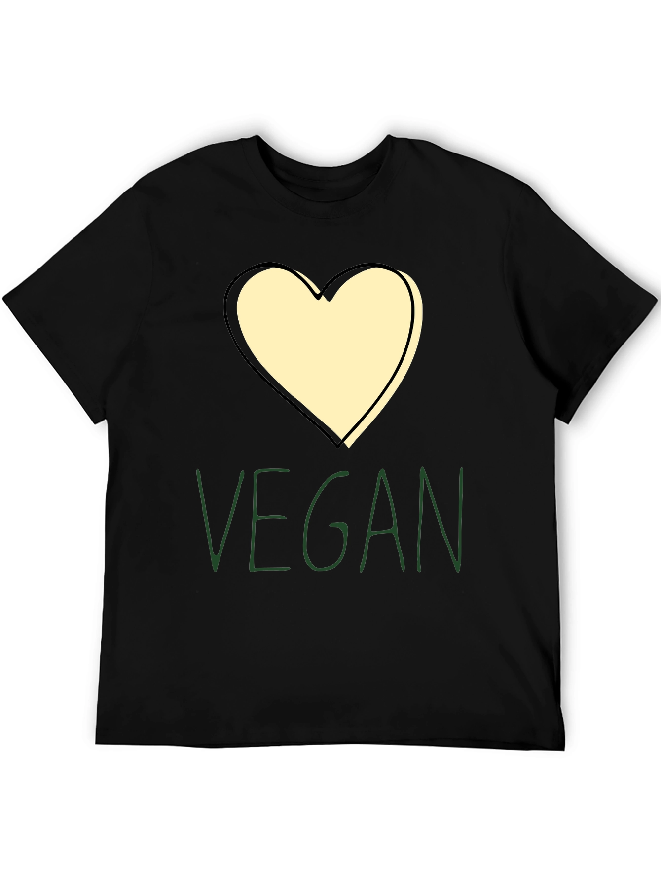 Vegan Heart Graphic Tee - Stylish & Comfortable
