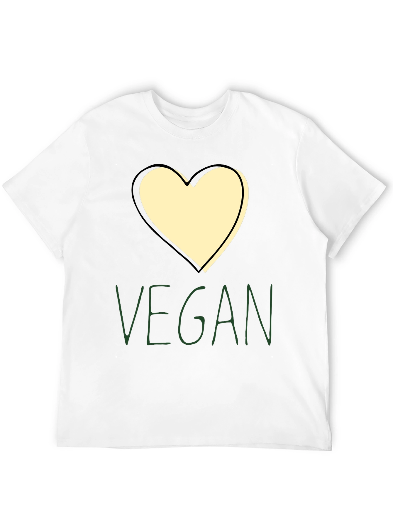 Vegan Heart Graphic Tee - Stylish & Comfortable