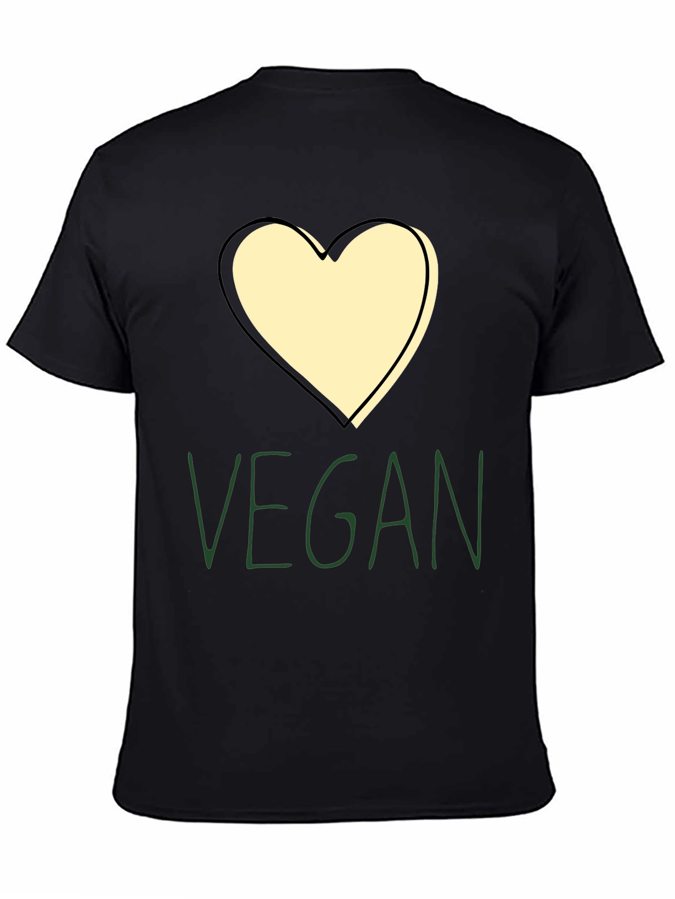Vegan Heart Graphic Tee - Stylish & Comfortable