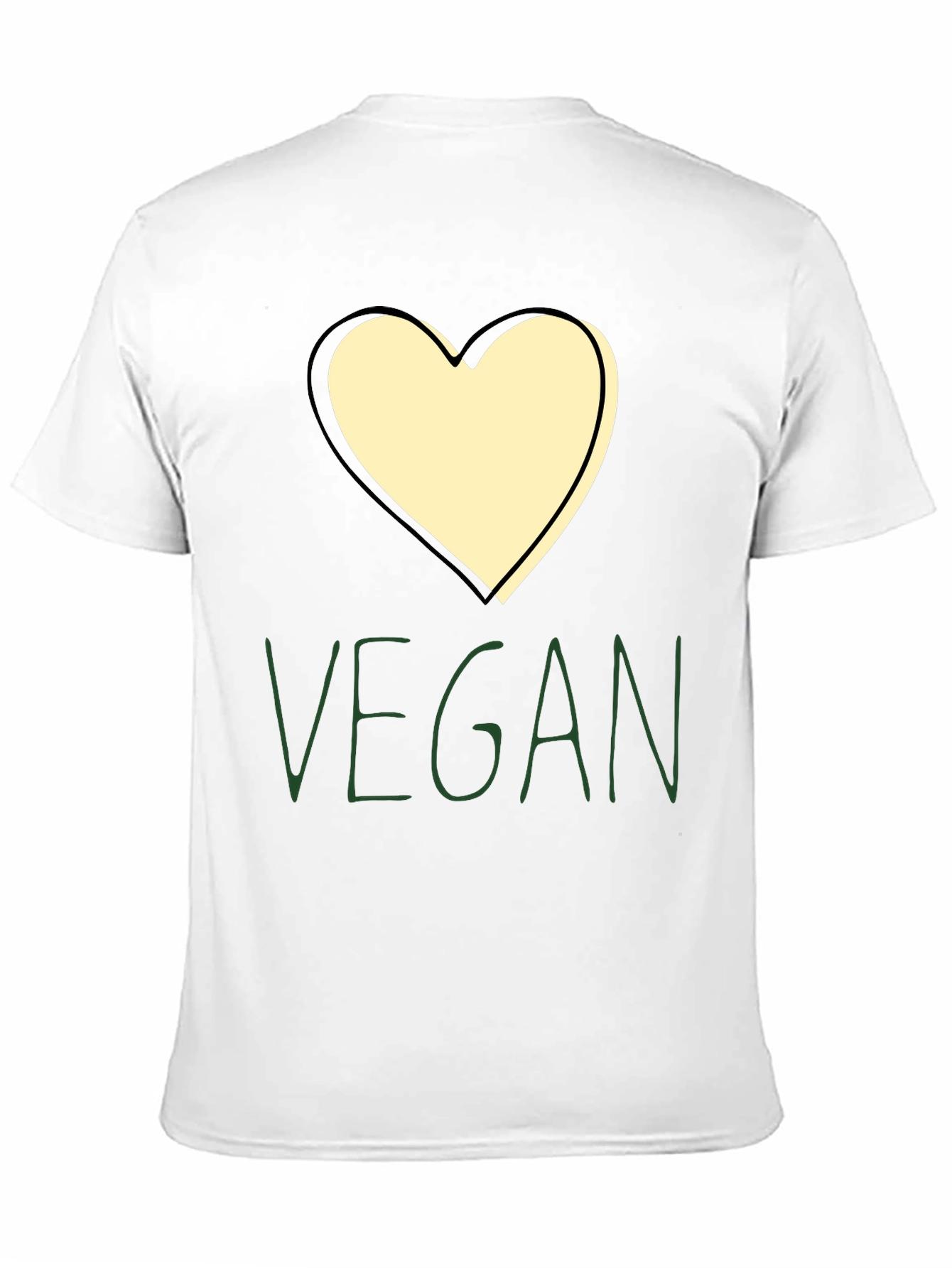 Vegan Heart Graphic Tee - Stylish & Comfortable