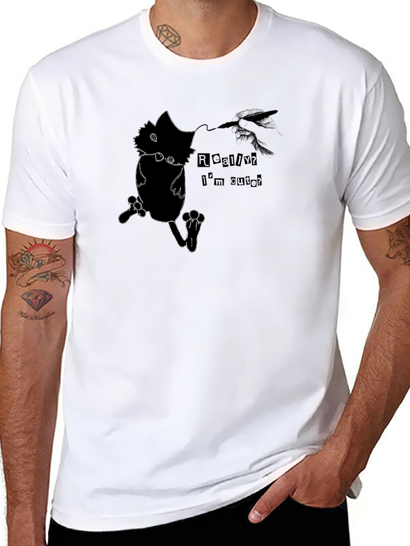 Cute Cat T-Shirt - Really? Im Cute!