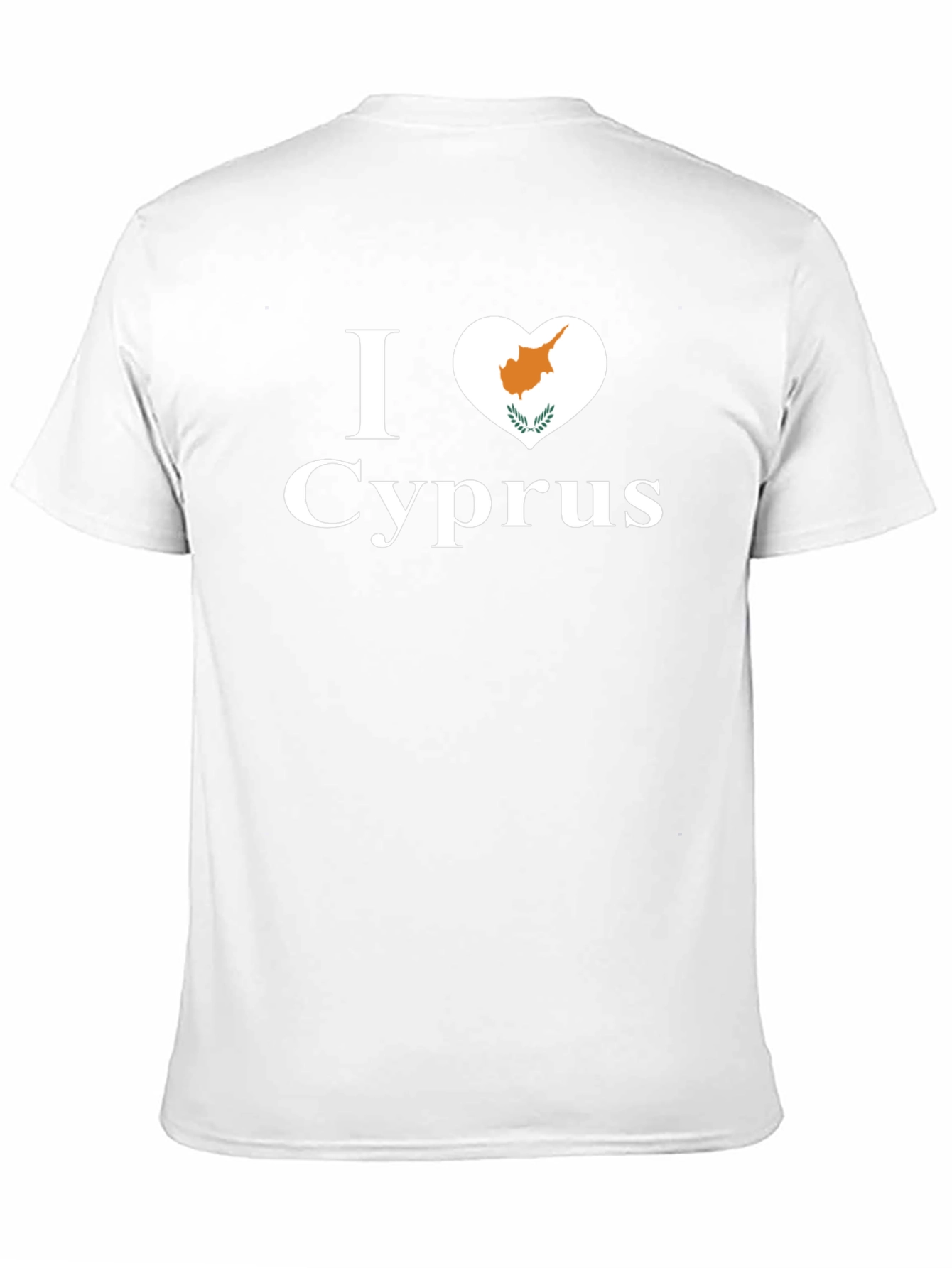 I Love Cyprus T-Shirt Black Cotton