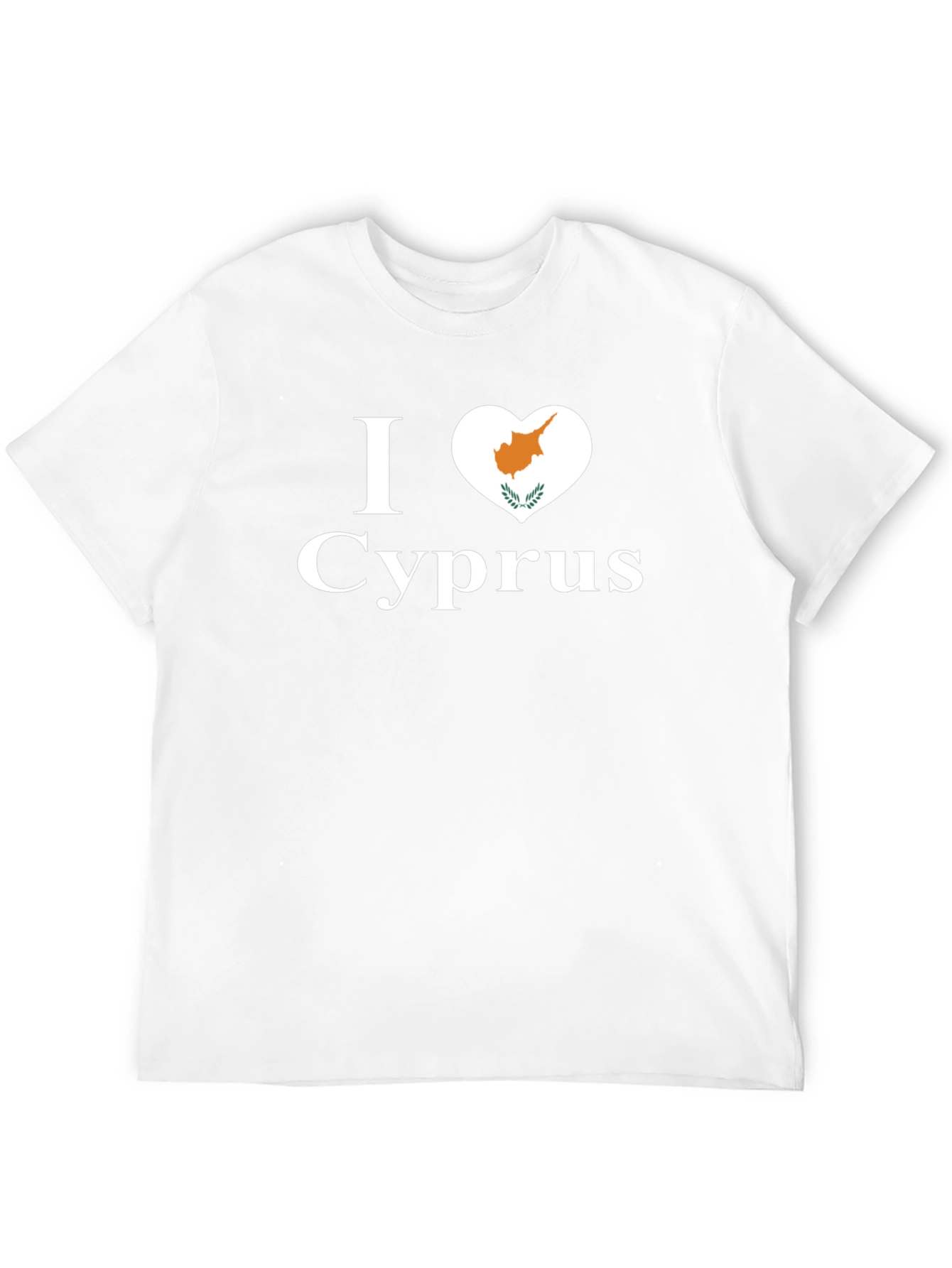 I Love Cyprus T-Shirt Black Cotton