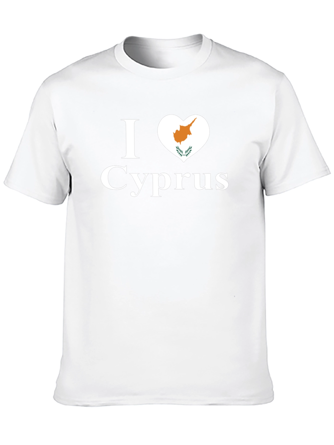 I Love Cyprus T-Shirt Black Cotton