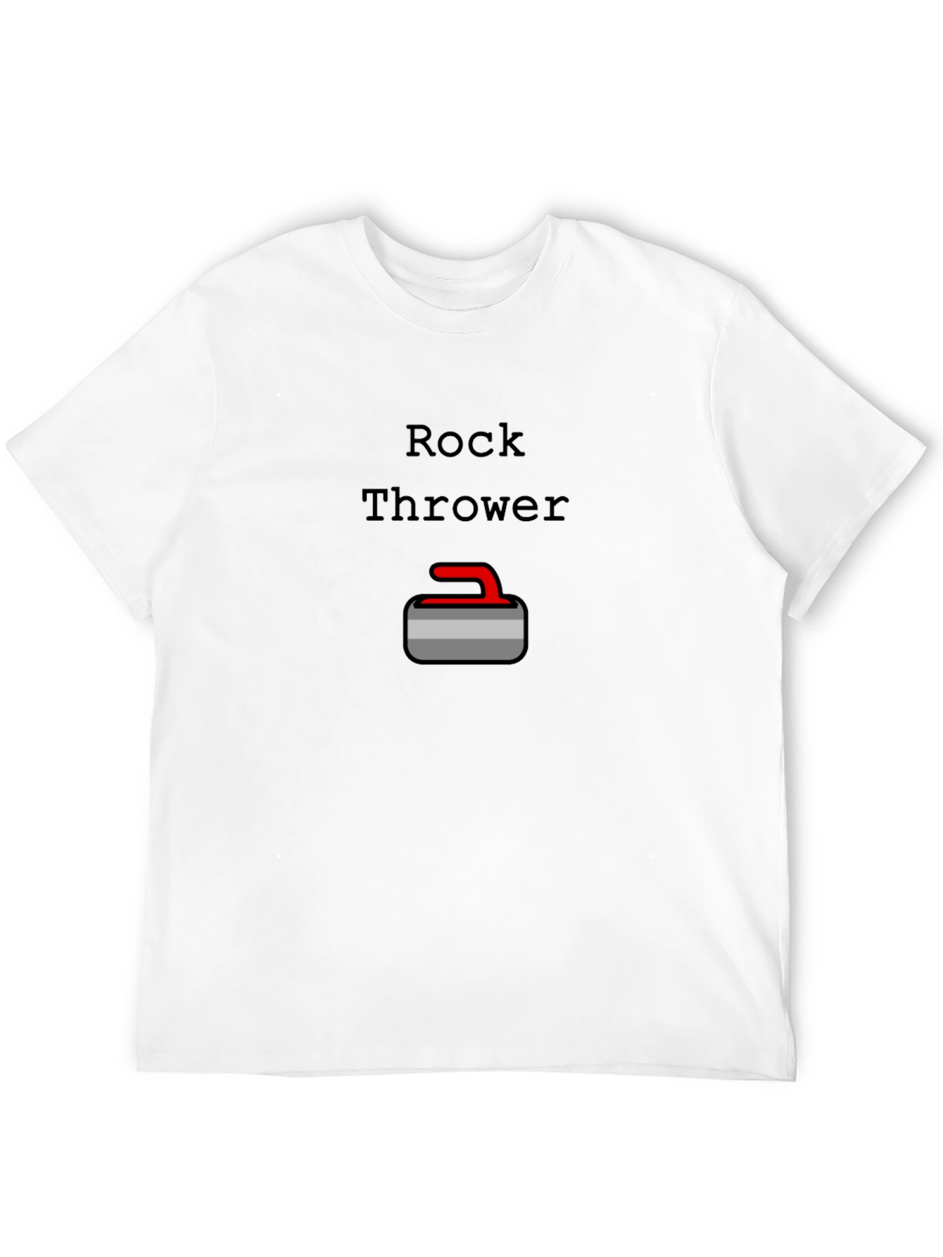 Rock Thrower Curling T-Shirt - Black