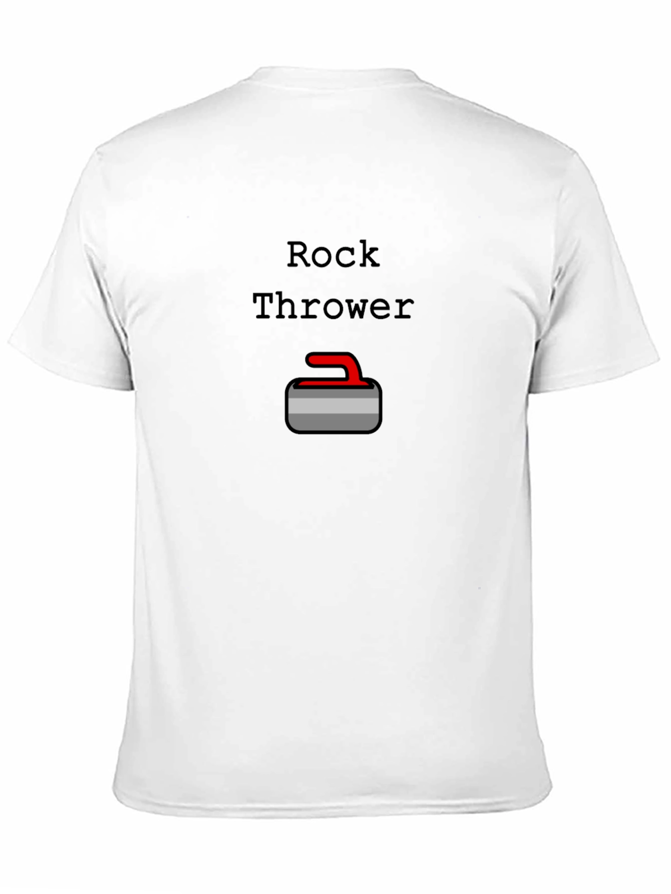 Rock Thrower Curling T-Shirt - Black
