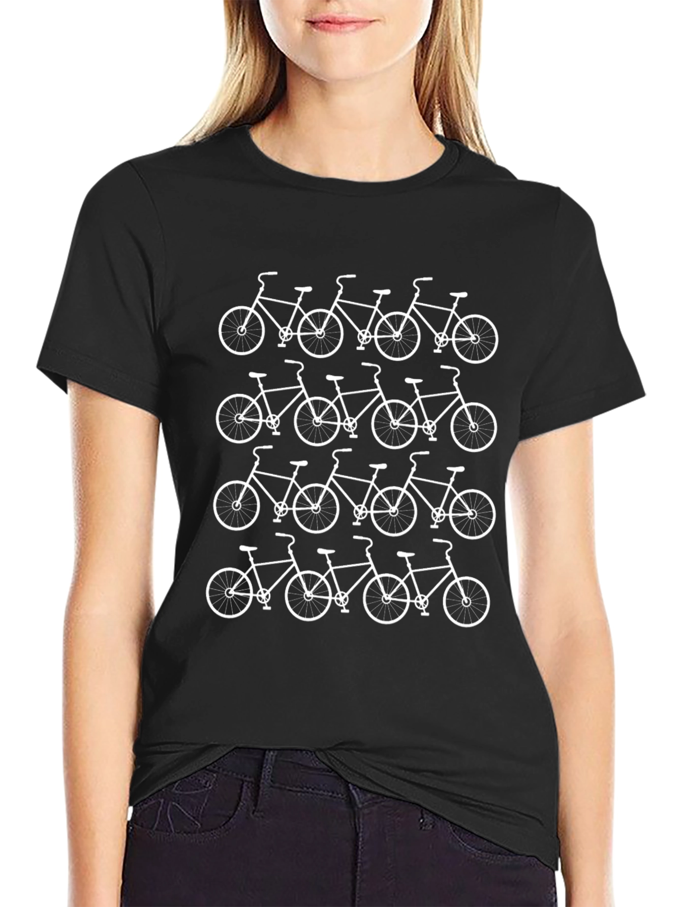 Bicycle Pattern T-Shirt