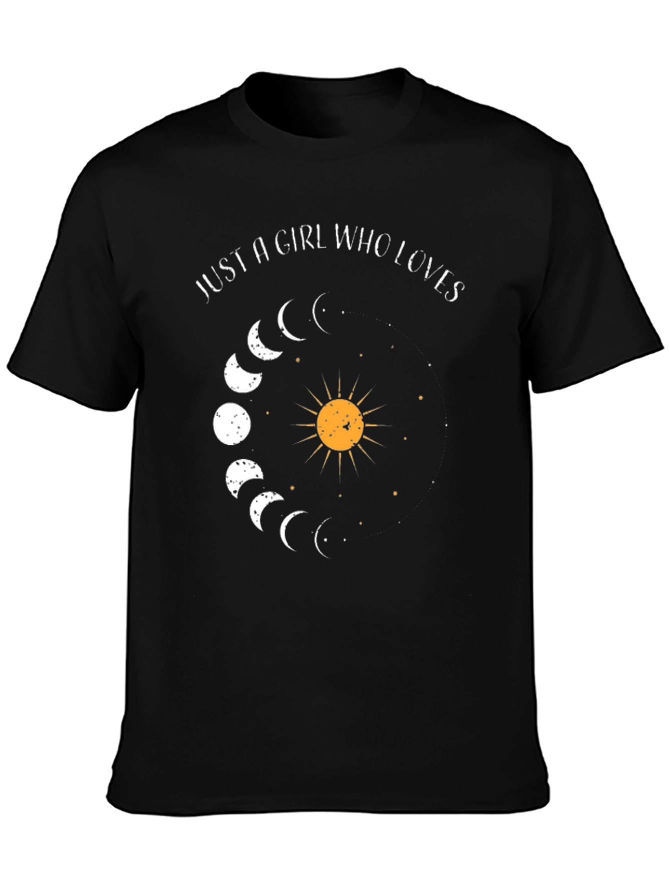 Moon Phases Graphic T-Shirt - Celestial Design