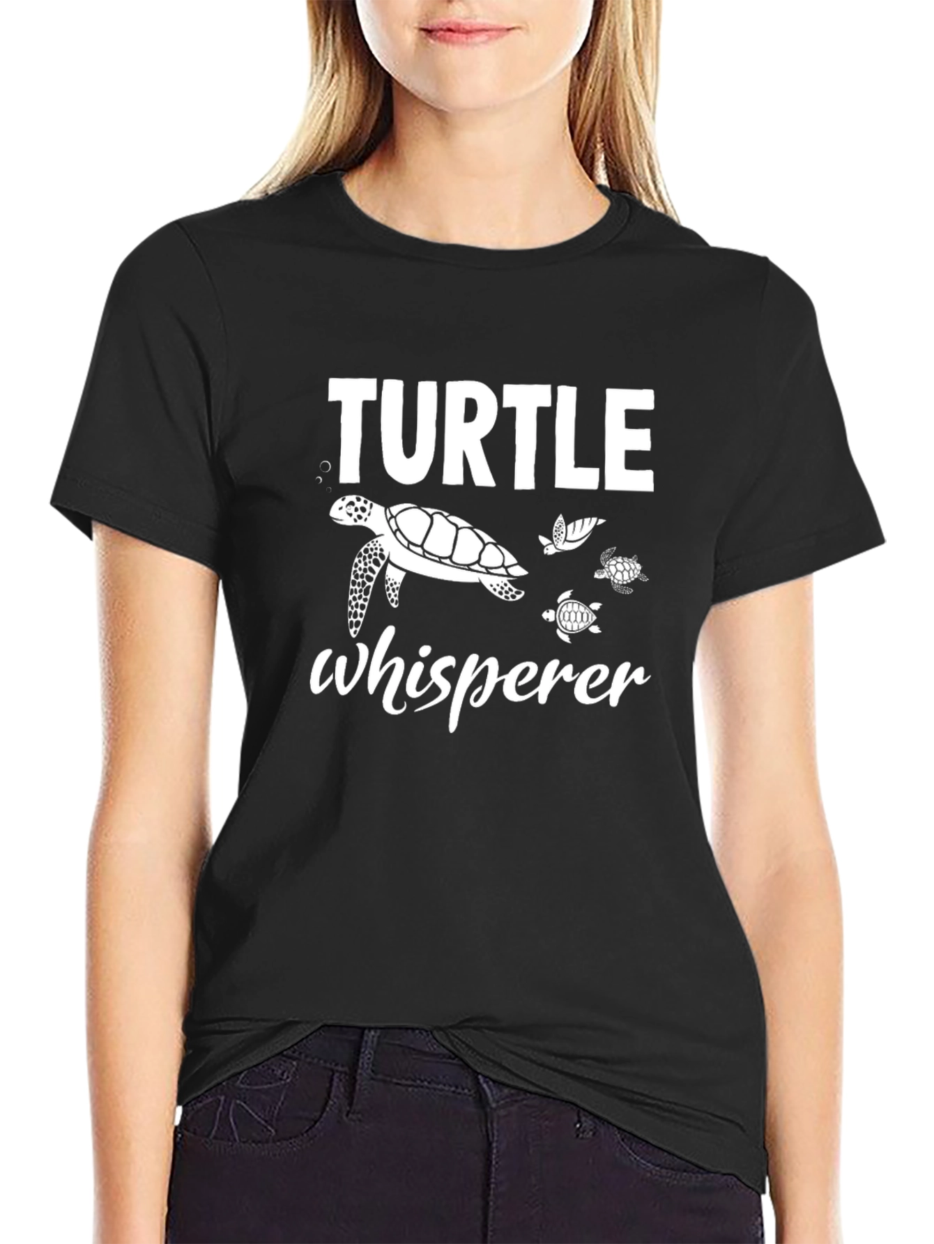 Turtle Whisperer Black T-Shirt