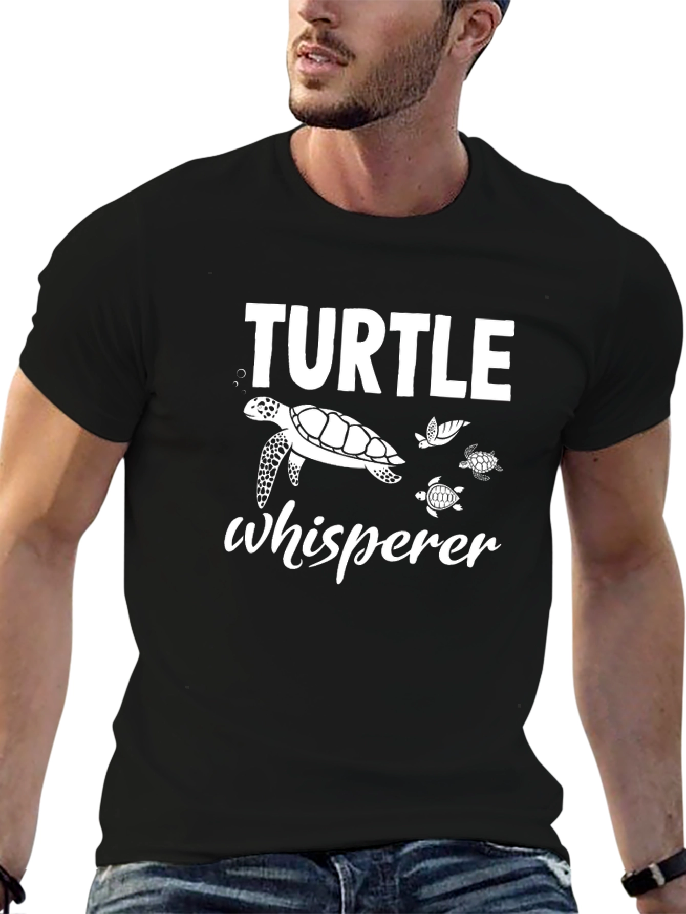Turtle Whisperer Black T-Shirt