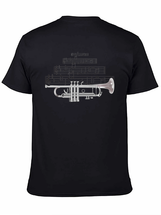 Trumpet Graphic Tee - Musical Instrument T-Shirt